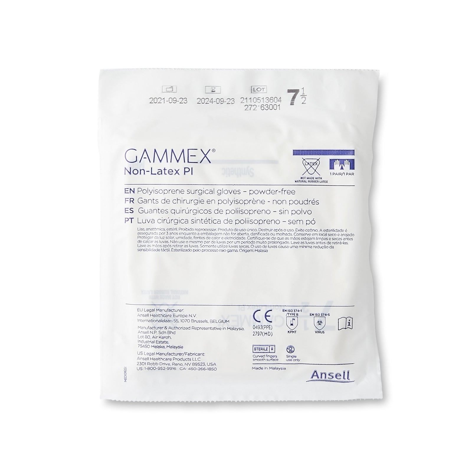 GAMMEX Non-Latex PI Surgical Glove