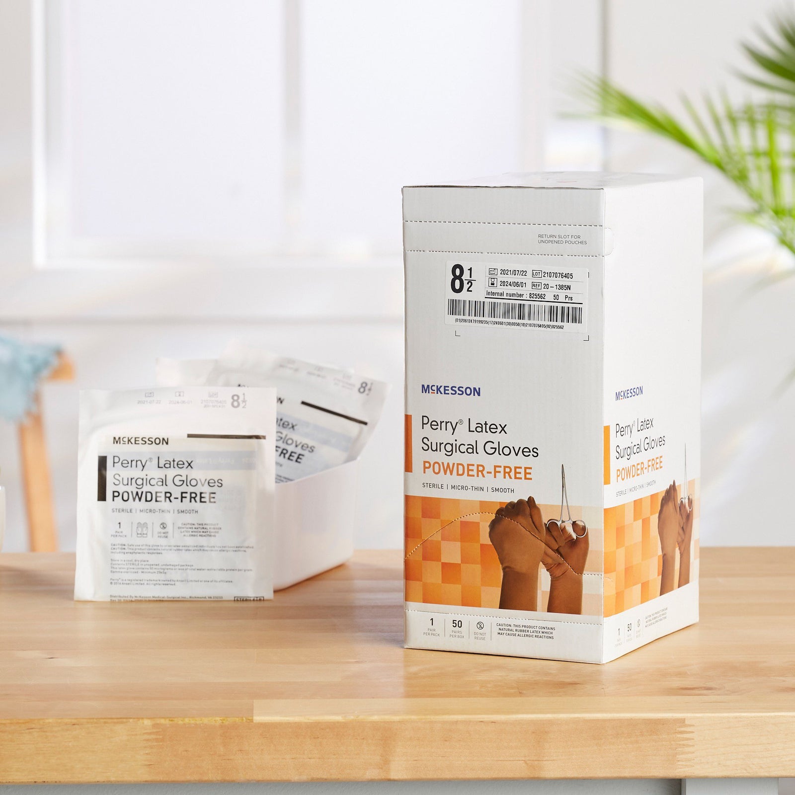 McKesson Perry Latex Standard Cuff Length Surgical Glove