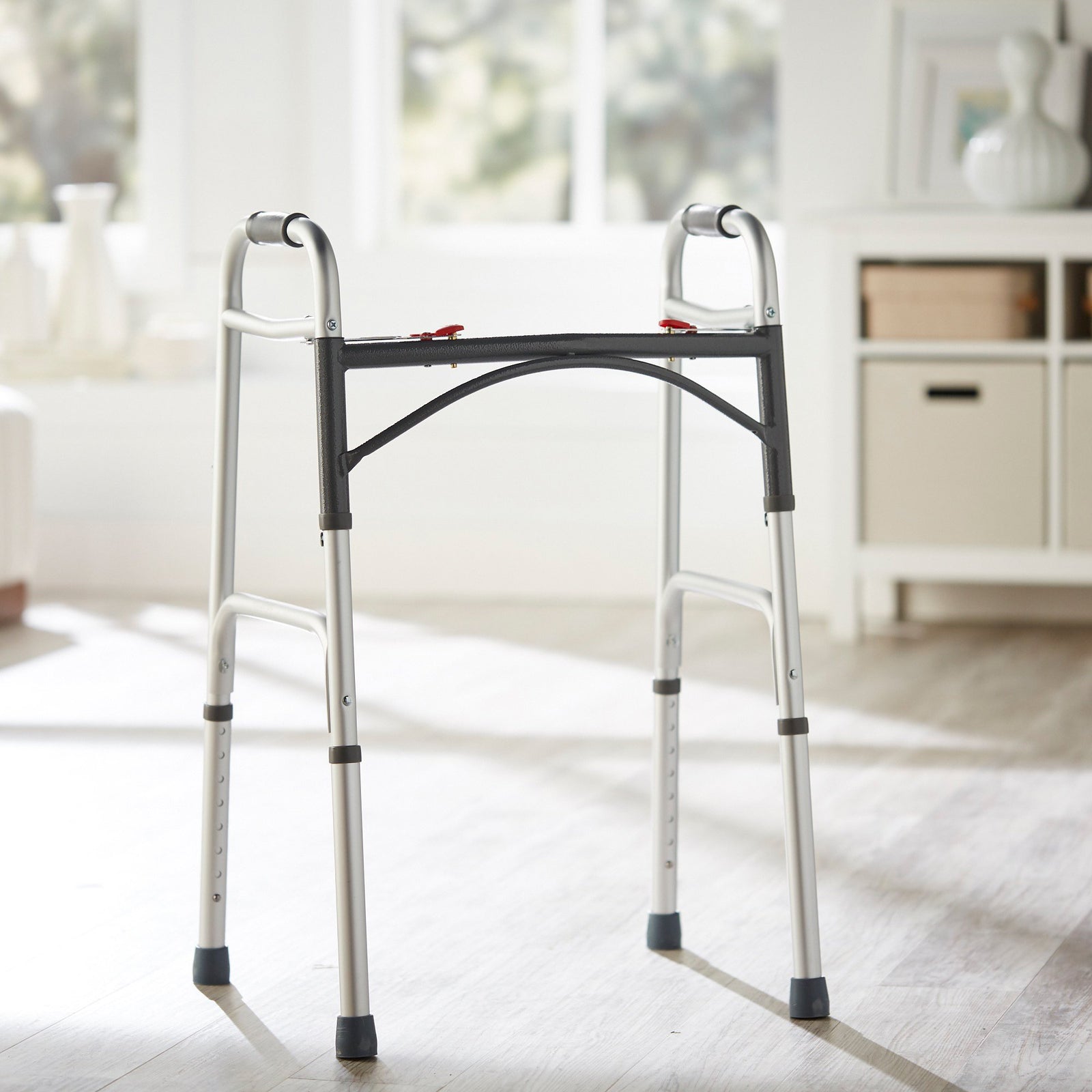 McKesson Folding Walker Adjustable Height