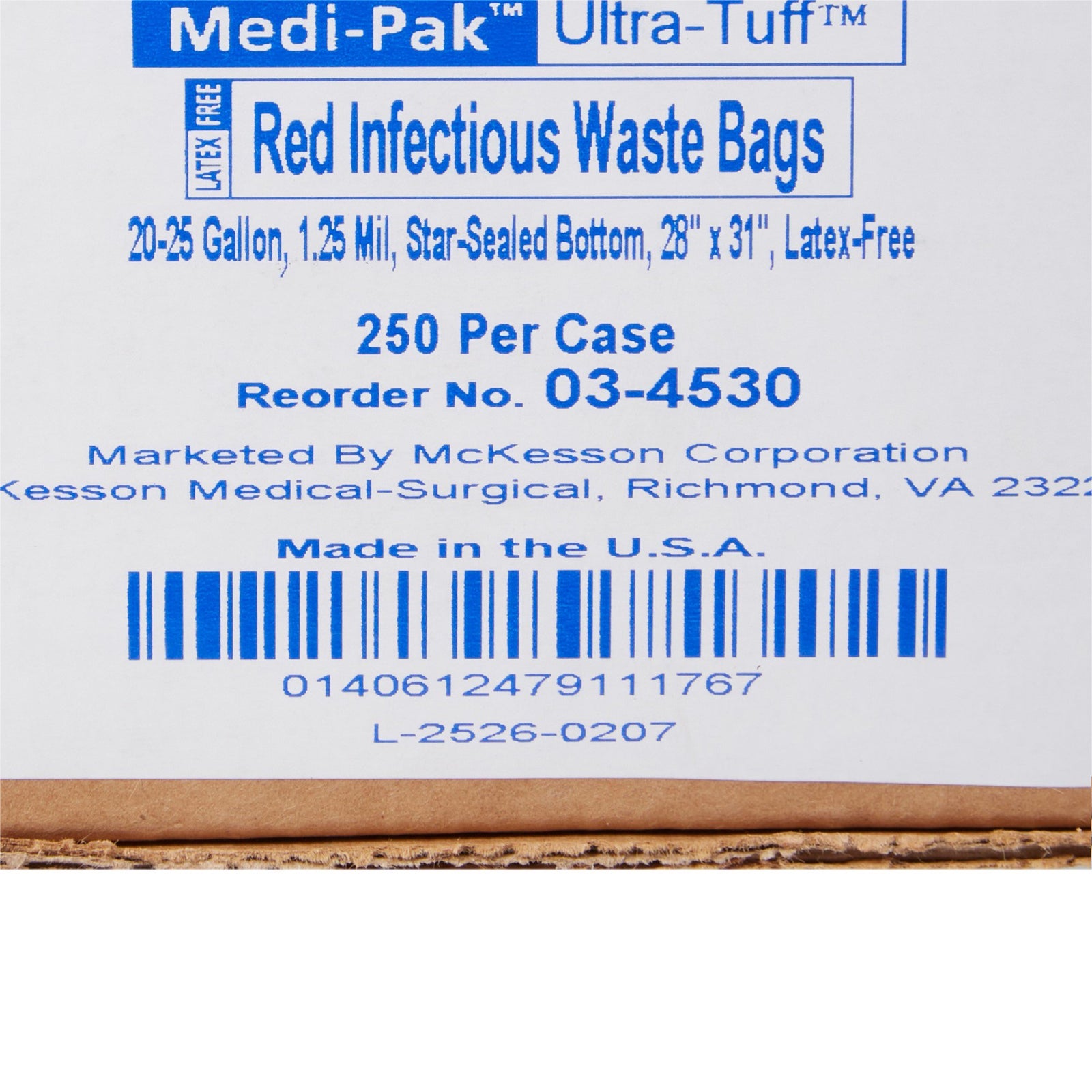 McKesson Red Infectious Waste Bag