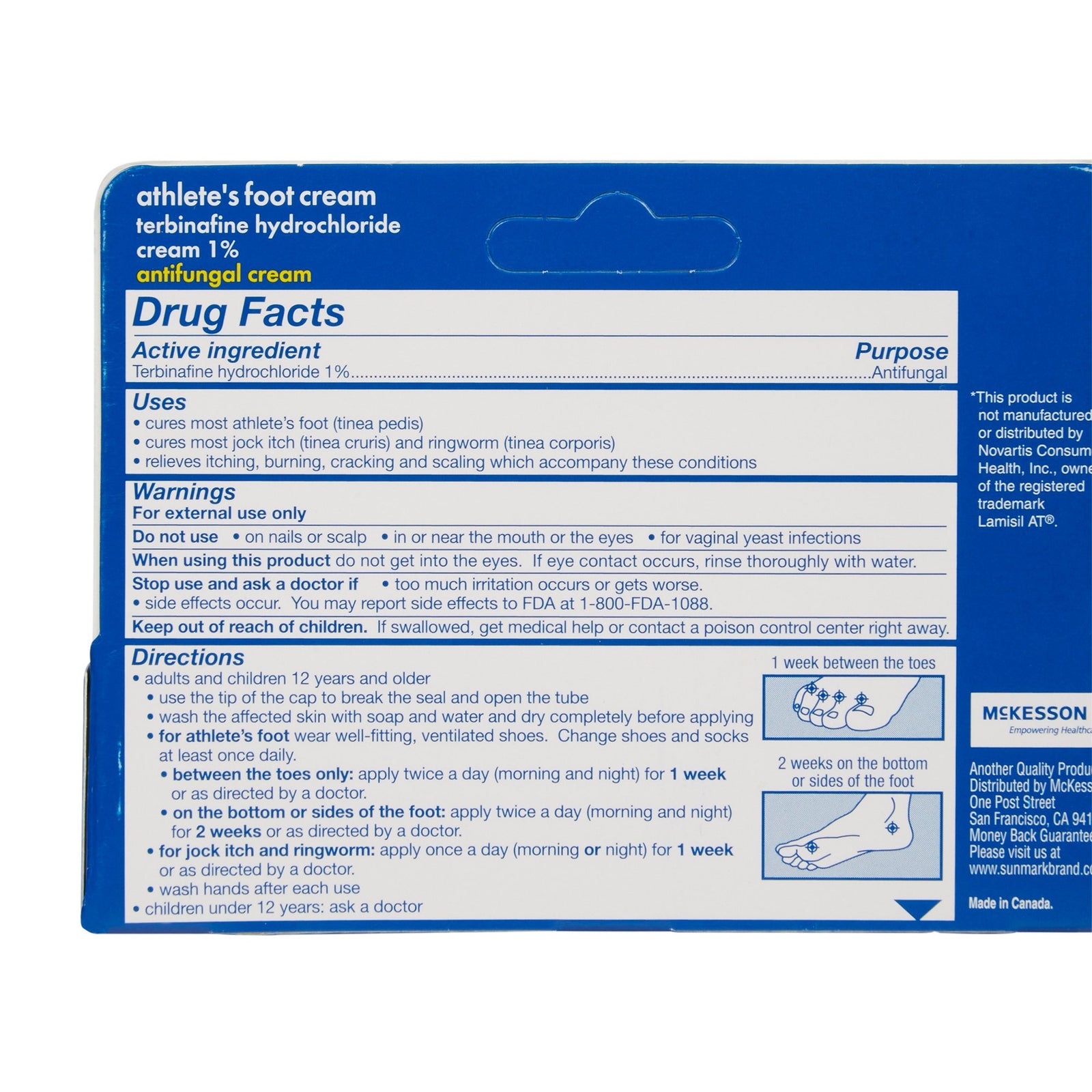 sunmark Athlete's Foot Cream Full Prescription Strength