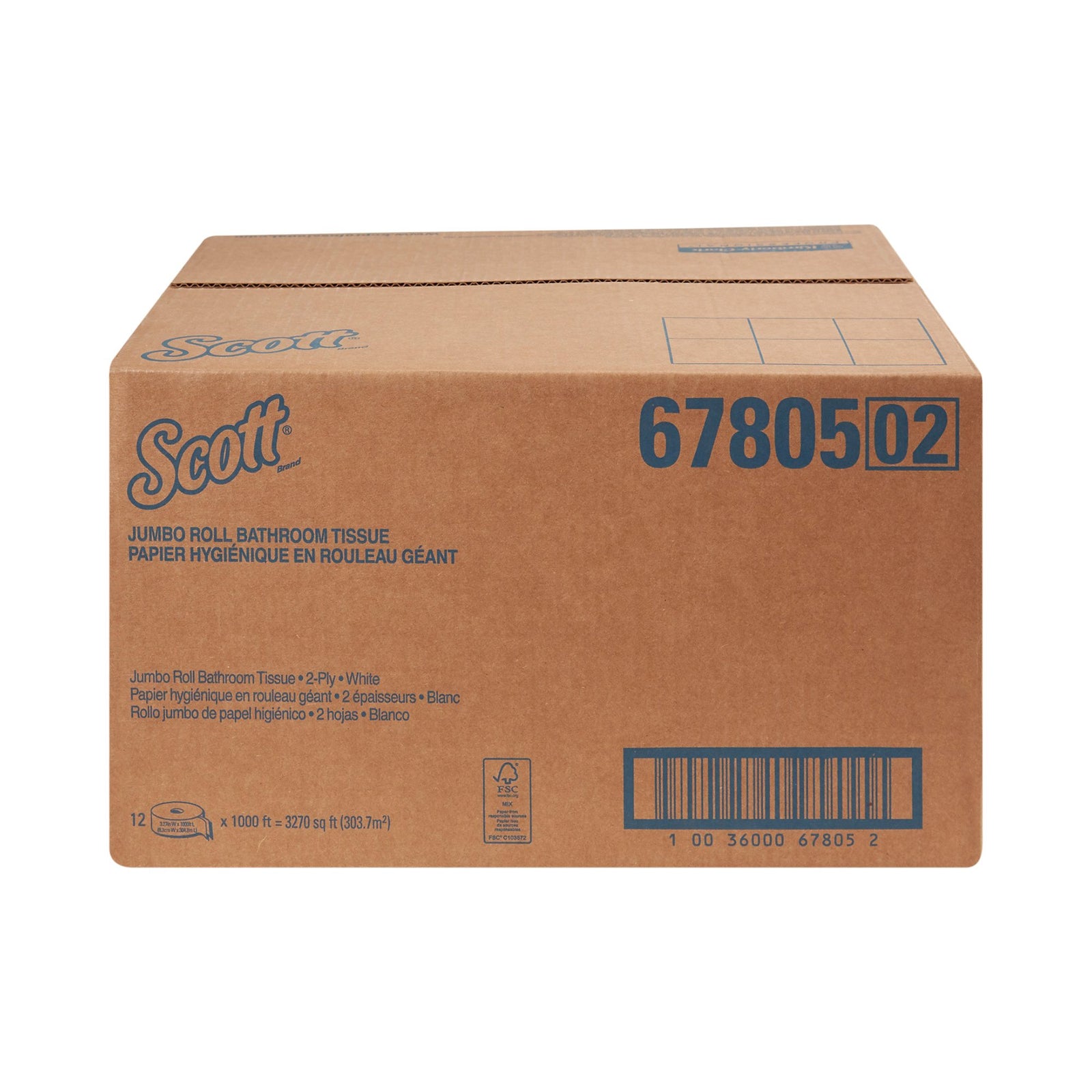 Scott Essential 100% Recycled Fiber JRT Toilet Tissue