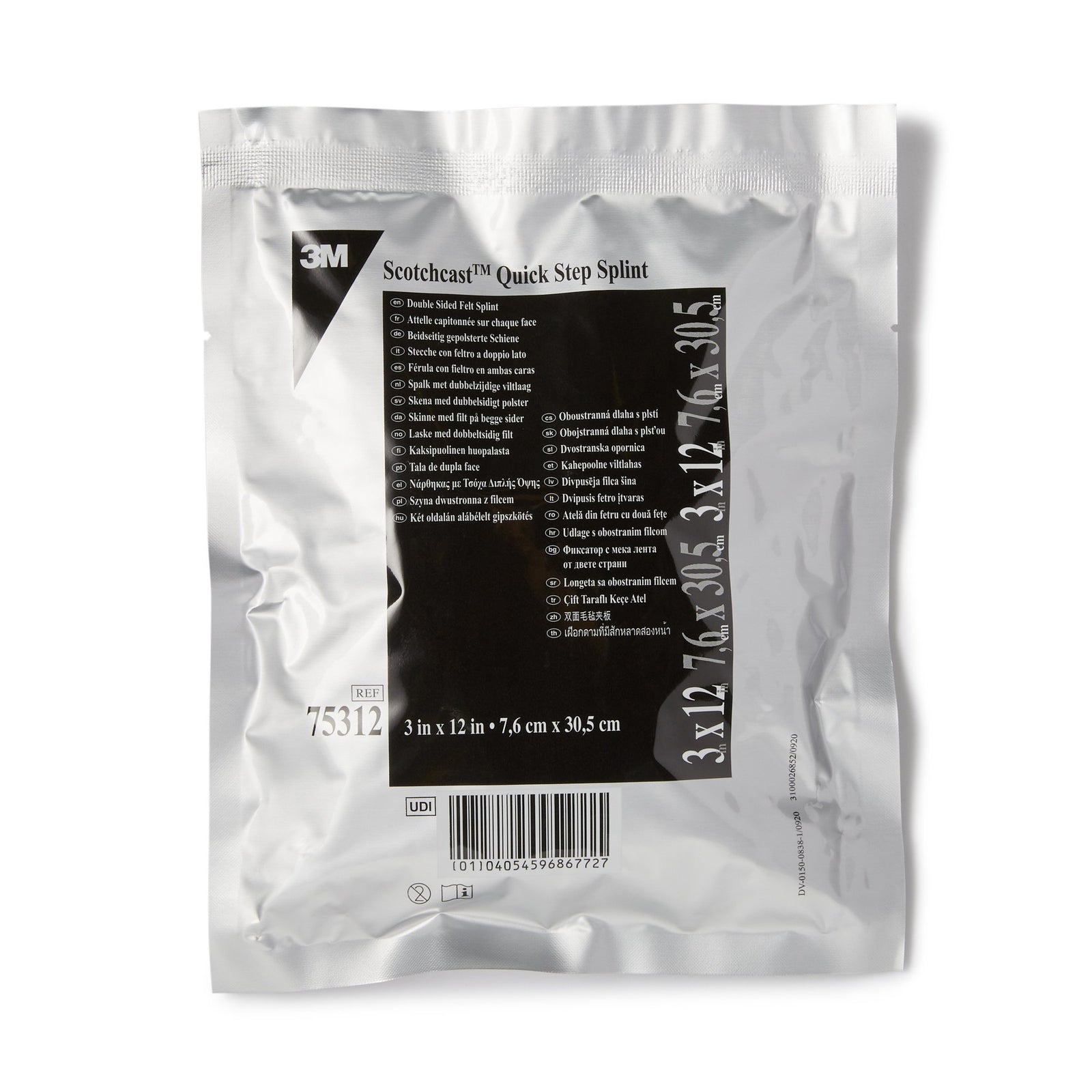 3M Scotchcast Quick Step Double Sided Felt Padded Precut Splint