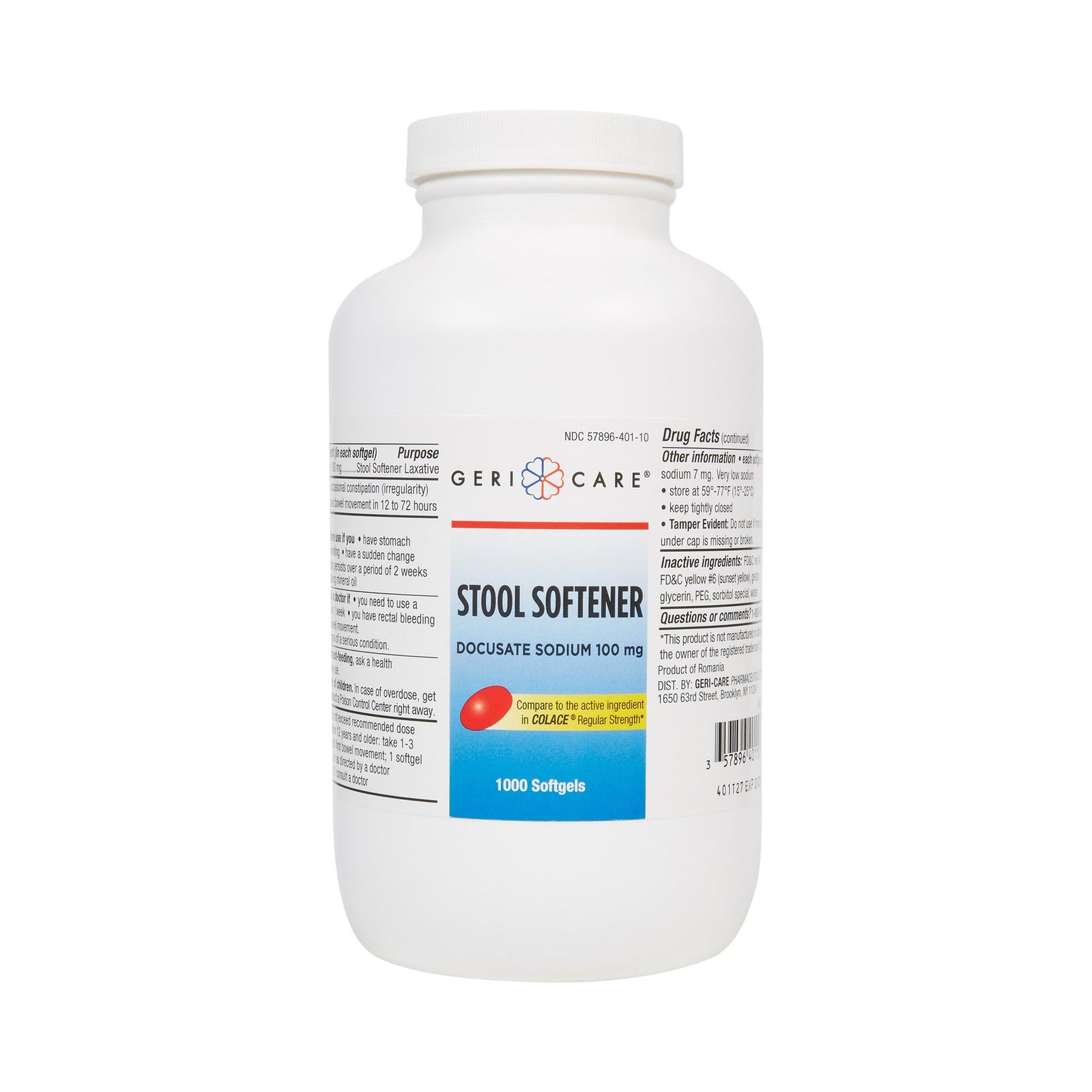 Geri-Care Stool Softener Docusate Sodium