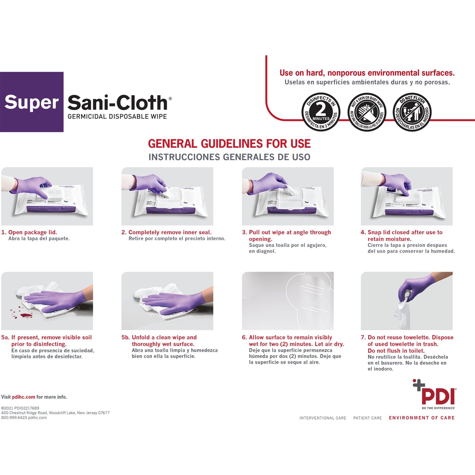 Super Sani-Cloth Germicidal Disposable Wipe