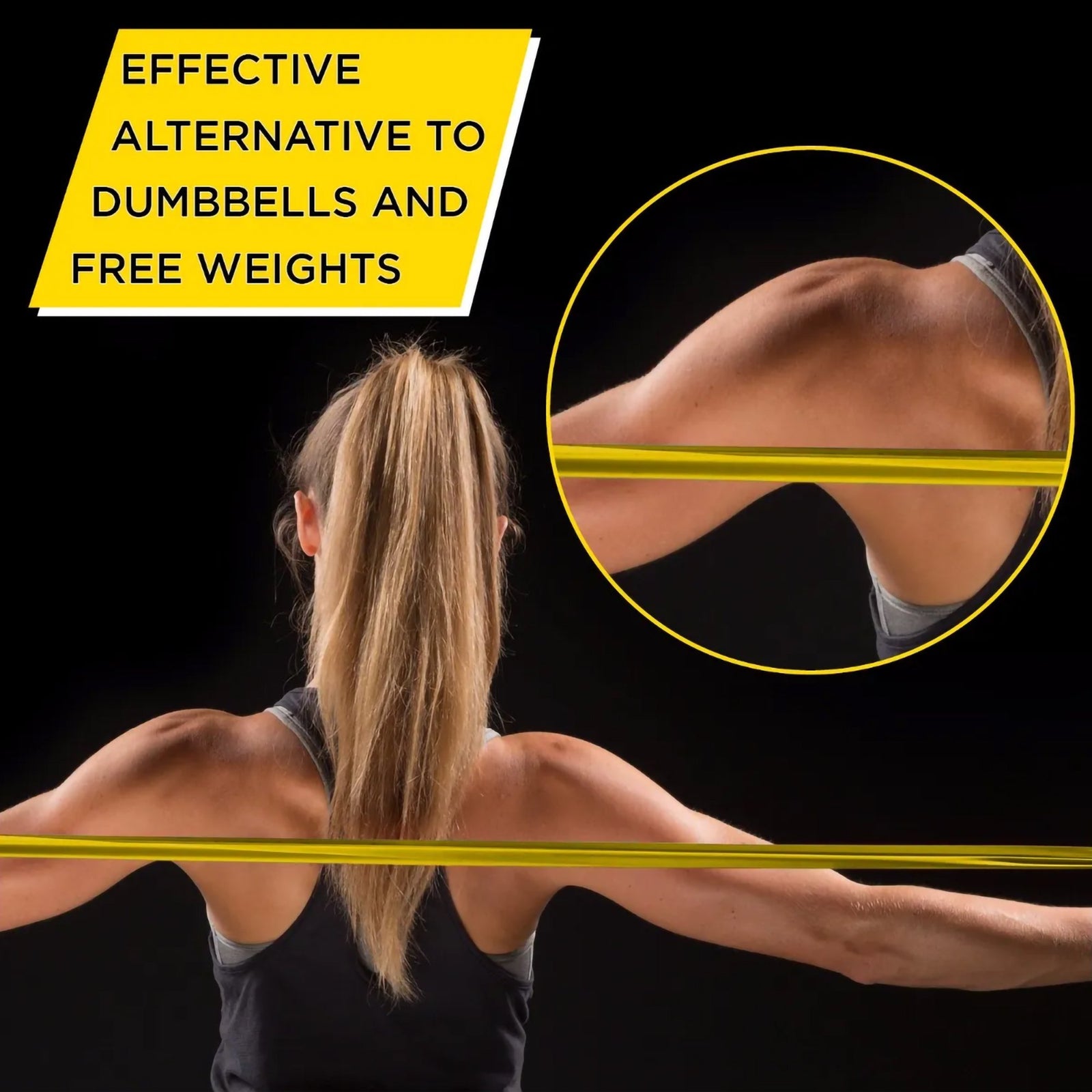 TheraBand Resistance Bands: Yellow 4"-Light, Green 4"-Heavy, Black 6"-X-Heavy, Silver 6"-2X-Heavy, Yellow 6"-Light, Blue 6"-X-Heavy