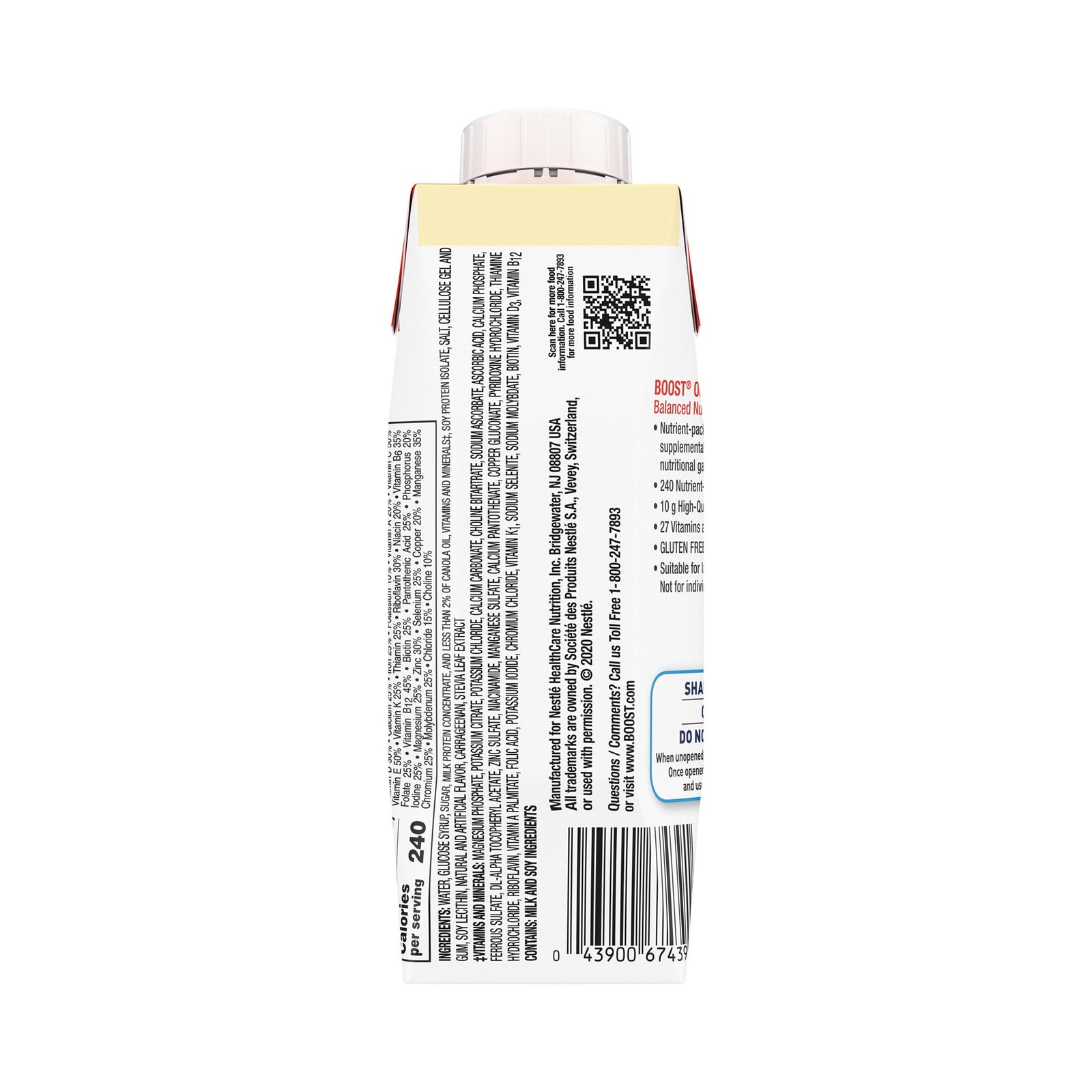 Boost® Vanilla Oral Supplement, 8 oz. Carton