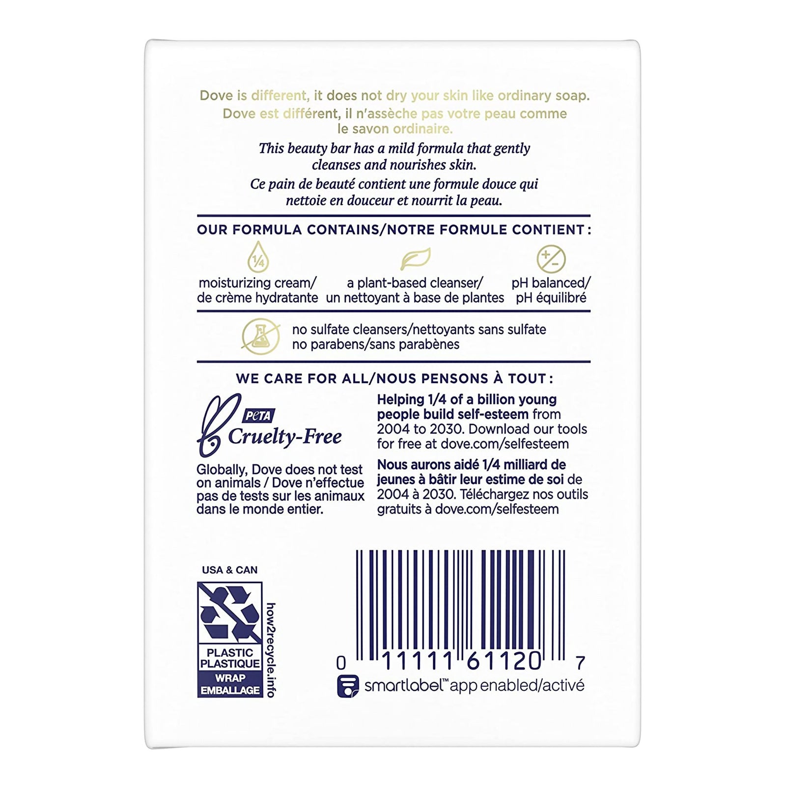 Dove Sensitive Skin Soap Bar 4.25oz Unscented