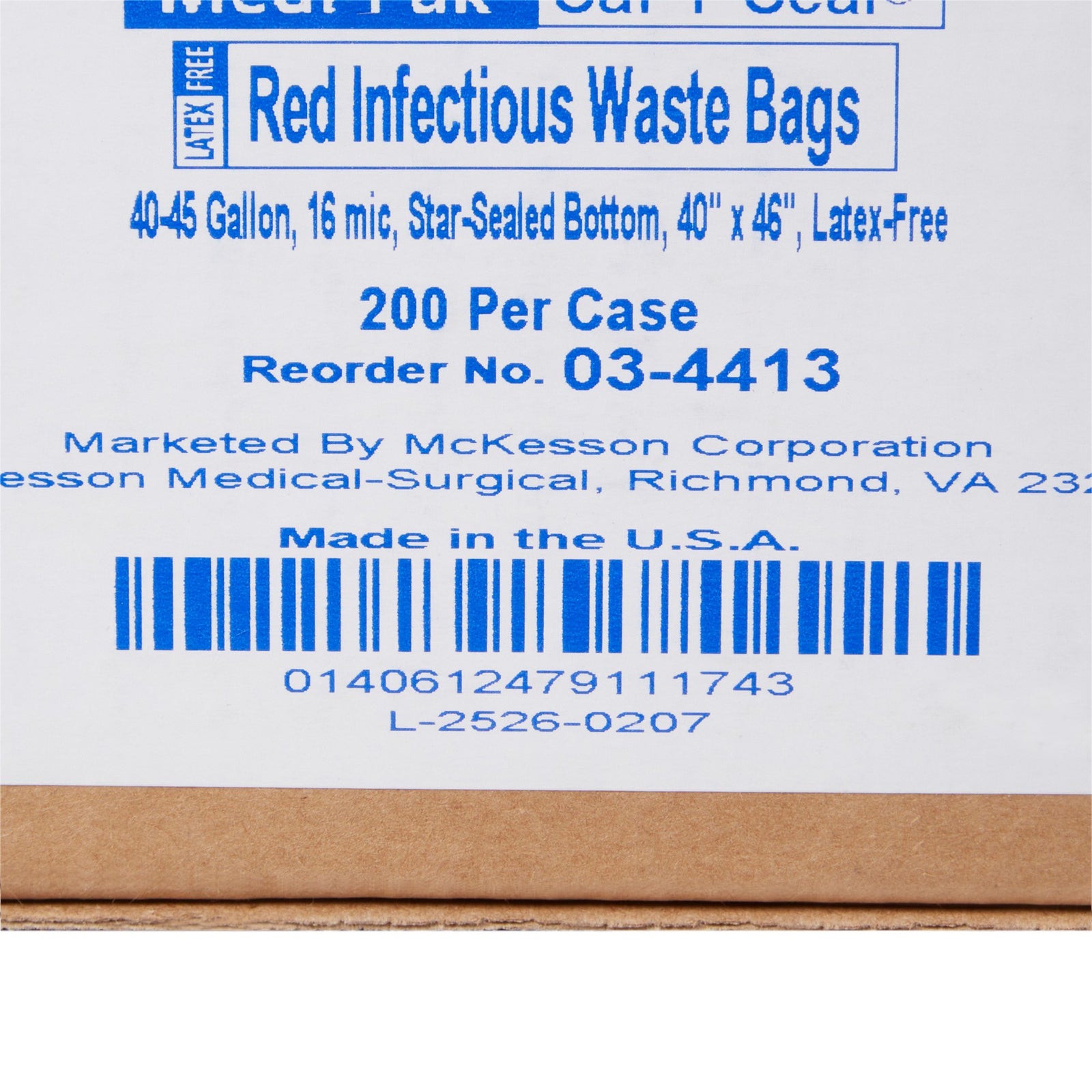 McKesson Infectious Waste Bag