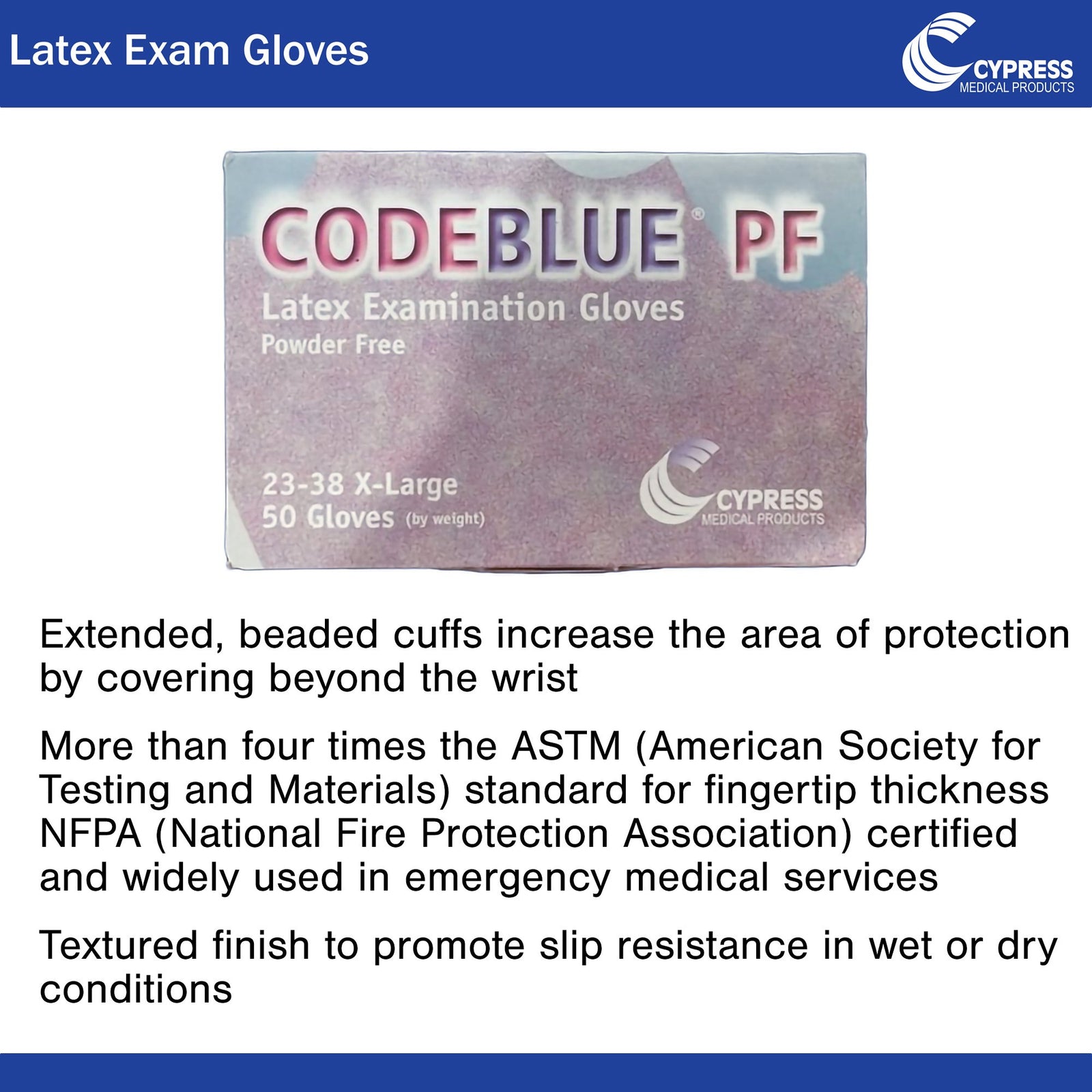 CODEBLUE PF Exam Glove