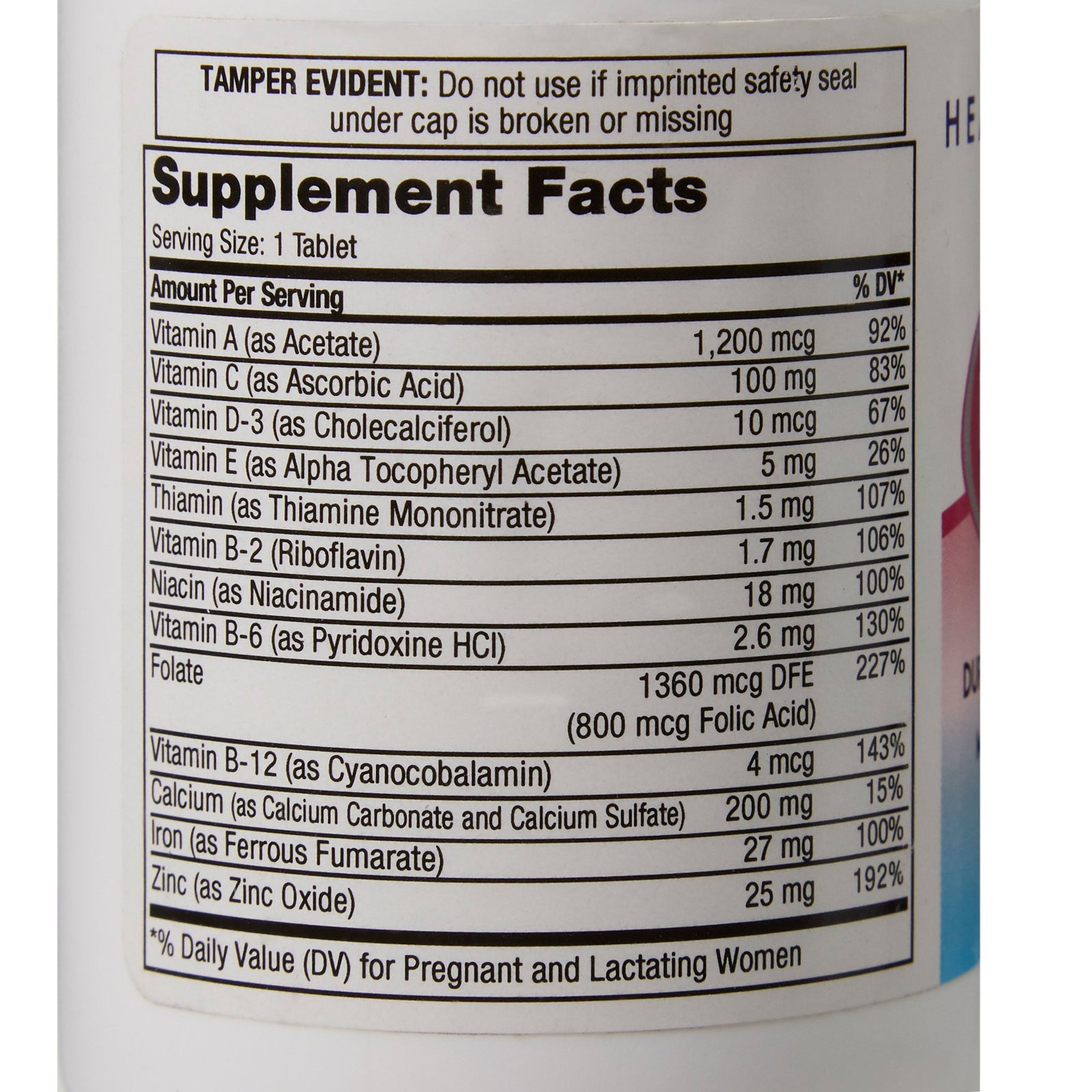 Geri-Care Prenatal Multi-Vitamin & Mineral Supplement