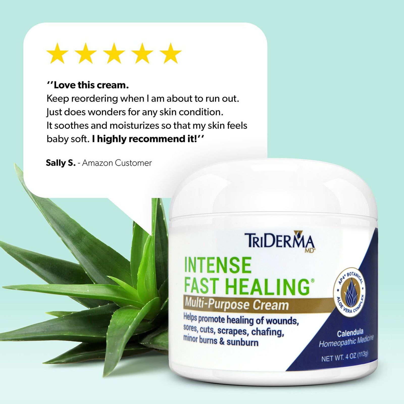 TriDerma MD Intense Fast Healing Hand And Body Moisturizer