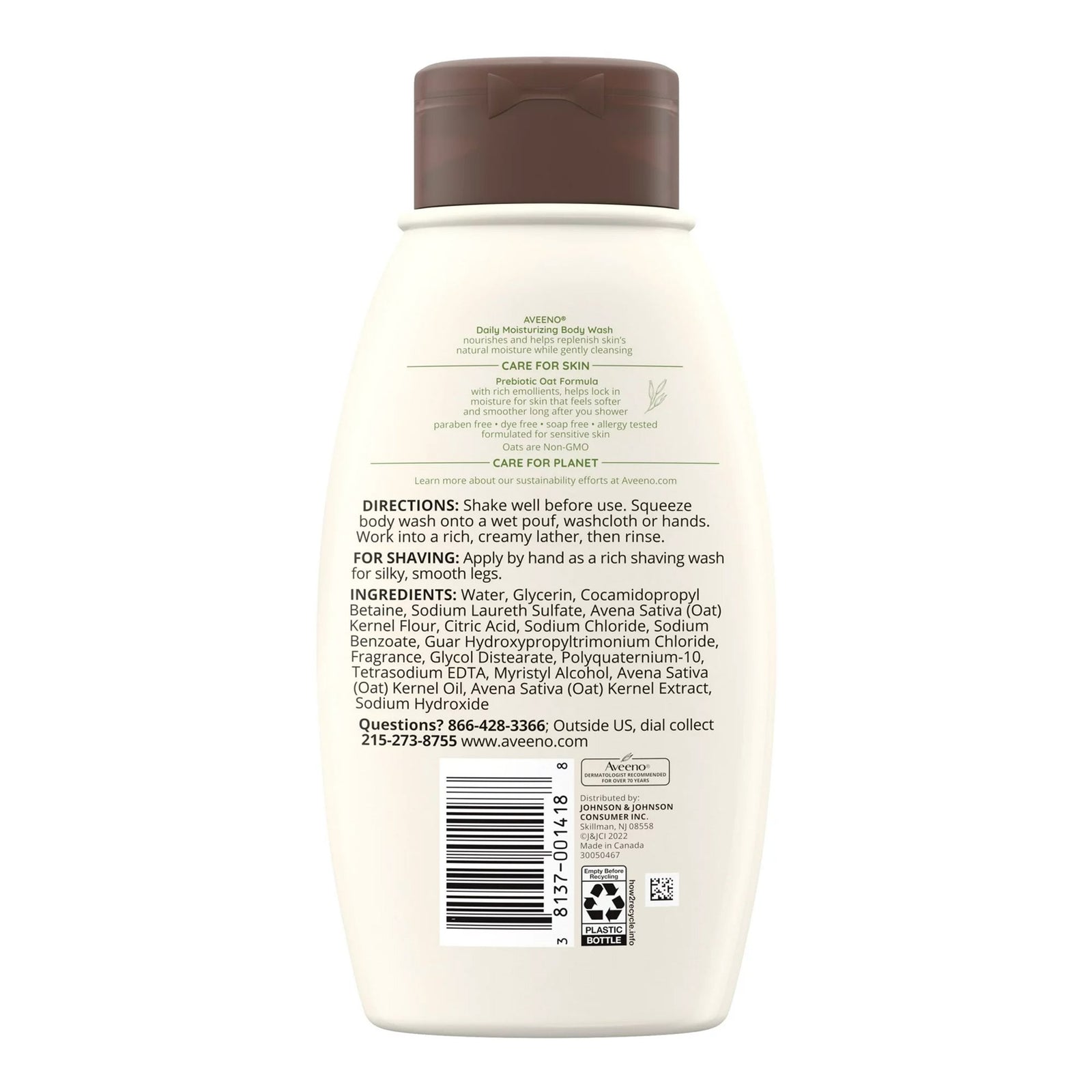 Aveeno, Body Wash Daily Moisturizing 12Oz