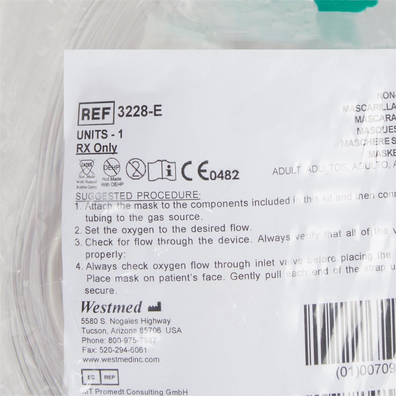 McKesson Nonrebreather Oxygen Mask