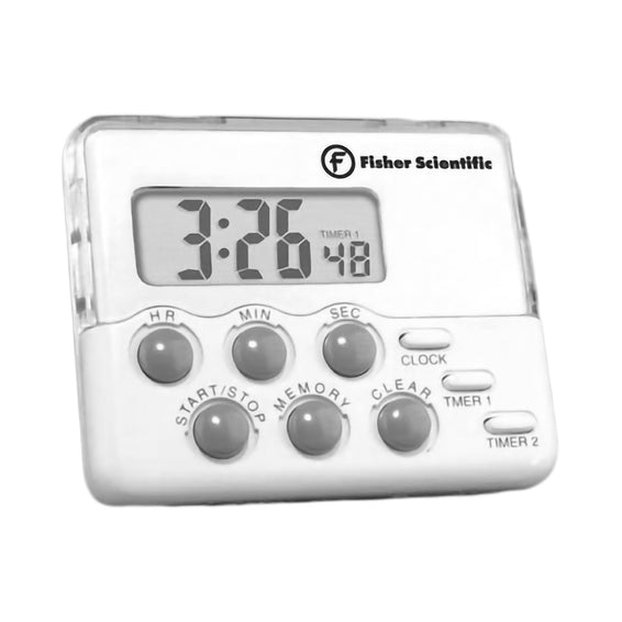 Electronic Alarm Timer Clip On, Magnetic Back 24 Hours Digital Display