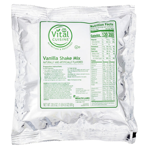 Hormel Solutions™ Super Shake Mix Vanilla Oral Supplement, 6 Packets per Case