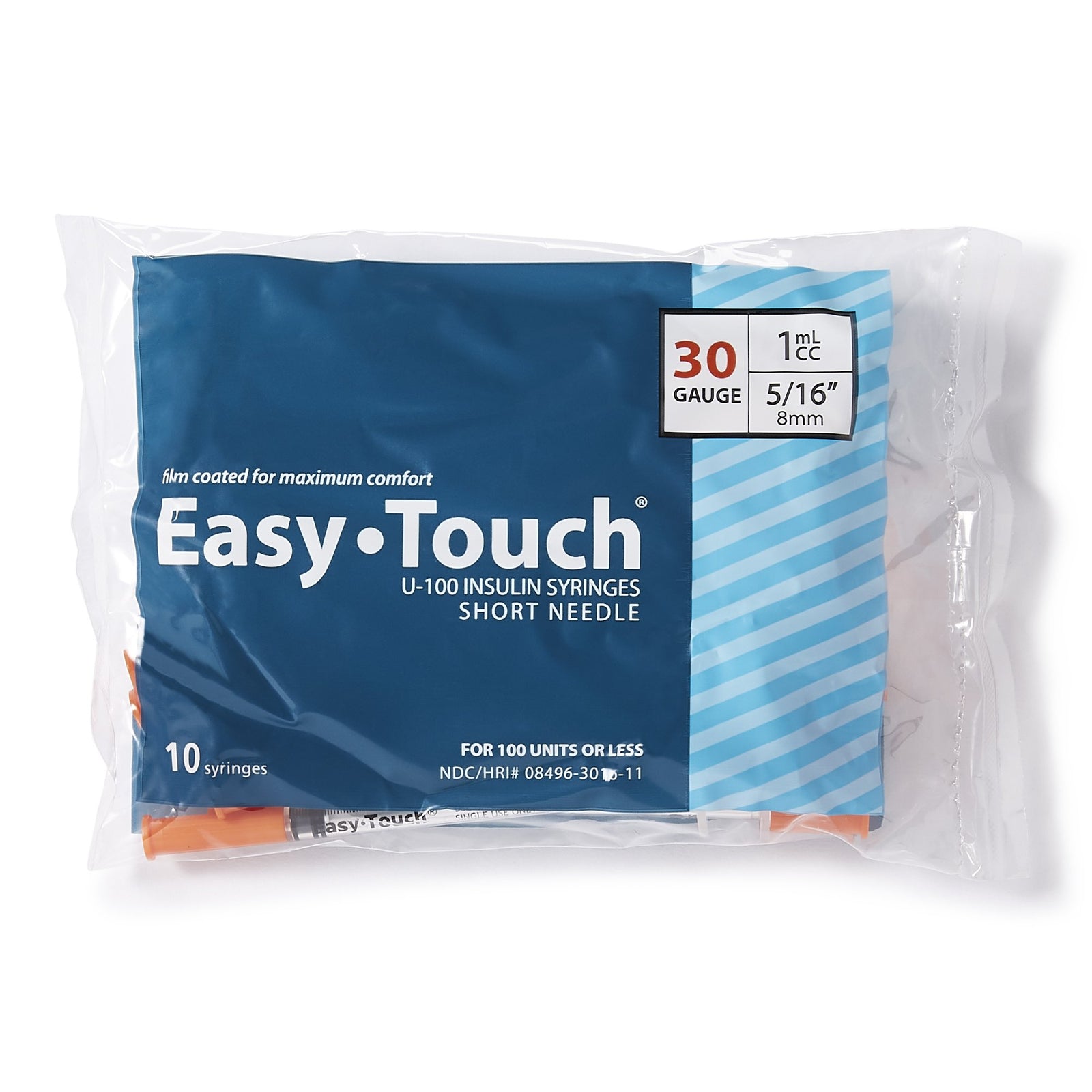 EasyTouch Standard Insulin Syringe With Needle