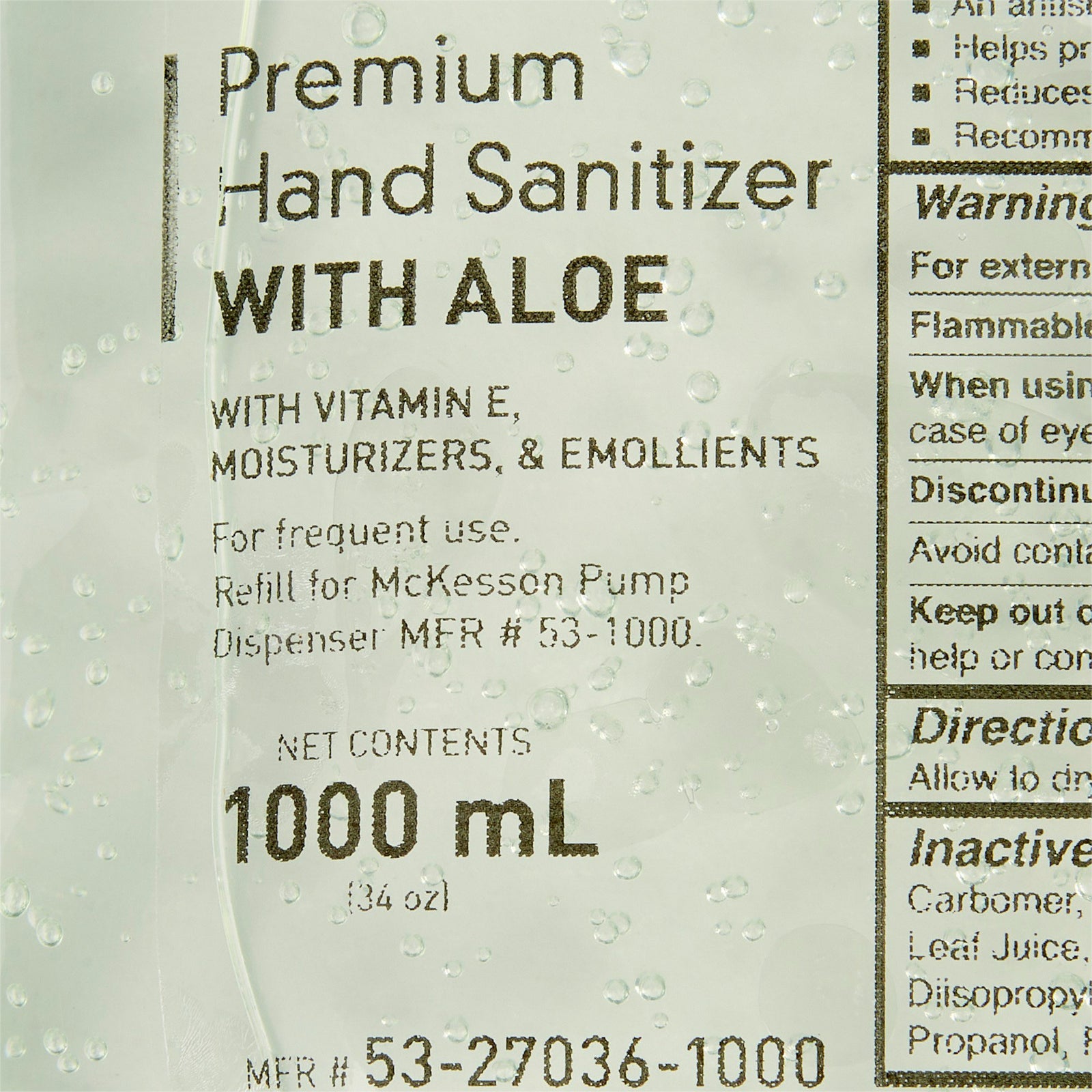 McKesson Hand Sanitizer With Aloe