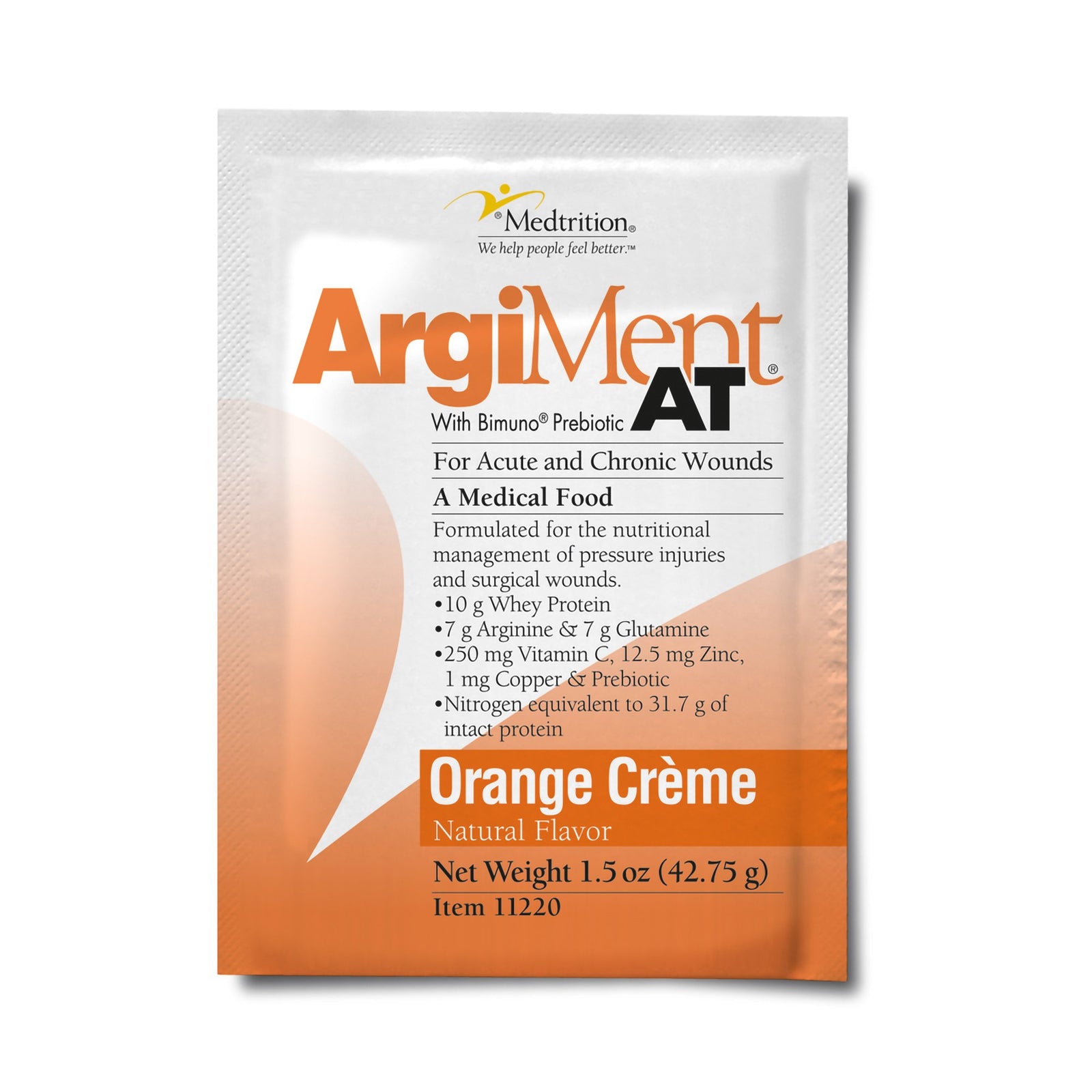 ArgiMent®AT Orange Cream Oral Supplement, 42.75 Gram Individual Packet