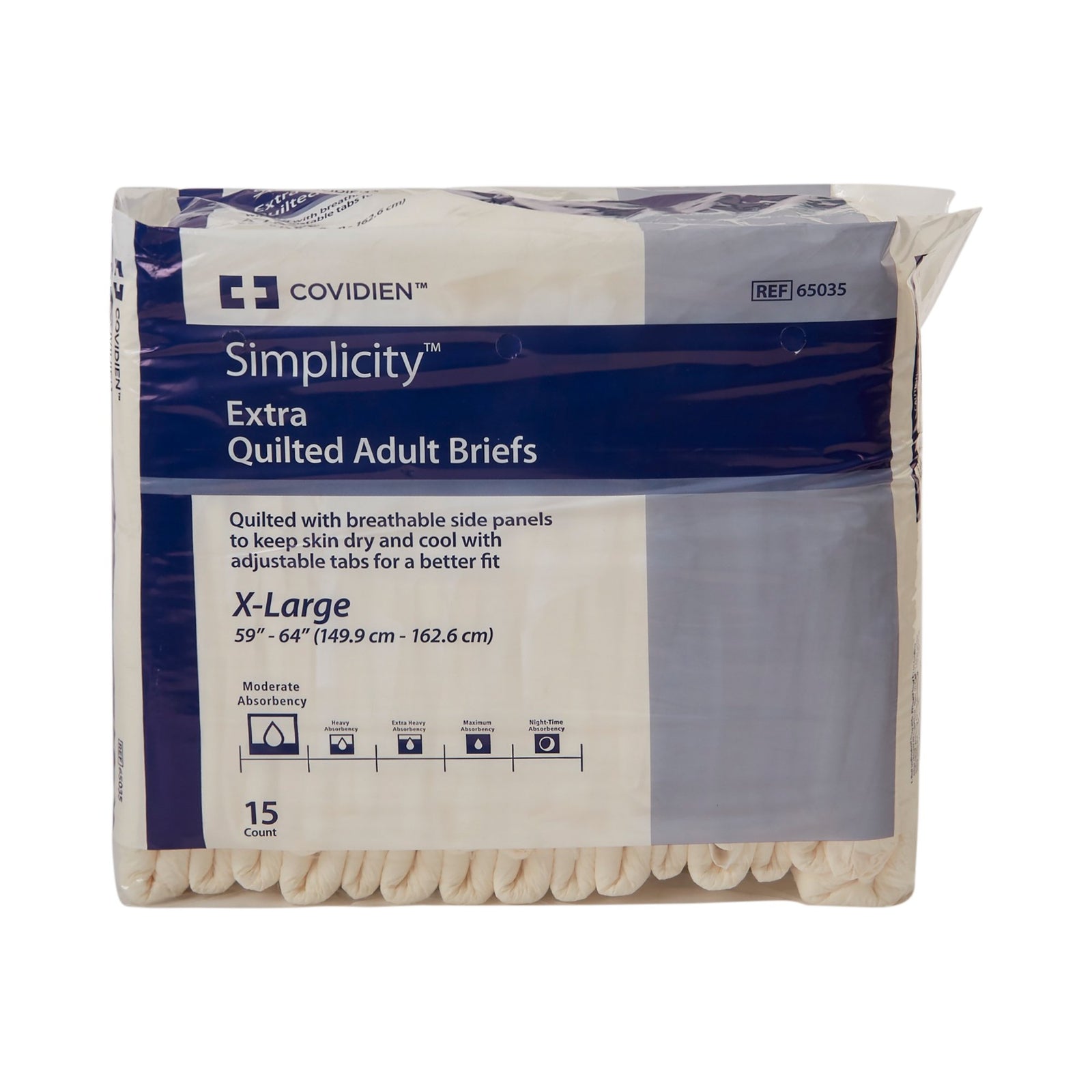 Simplicity Unisex Adult Incontinence Brief