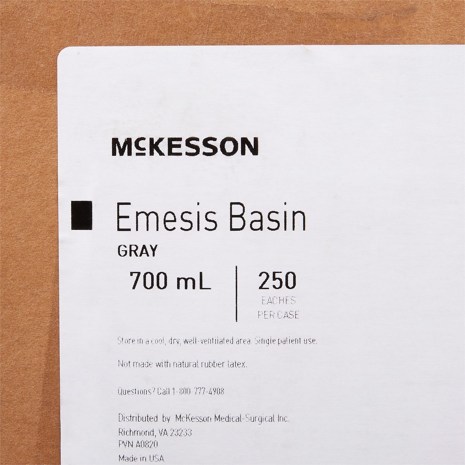 McKesson Plastic Emesis Basin, 16/20 oz. (Single Use)