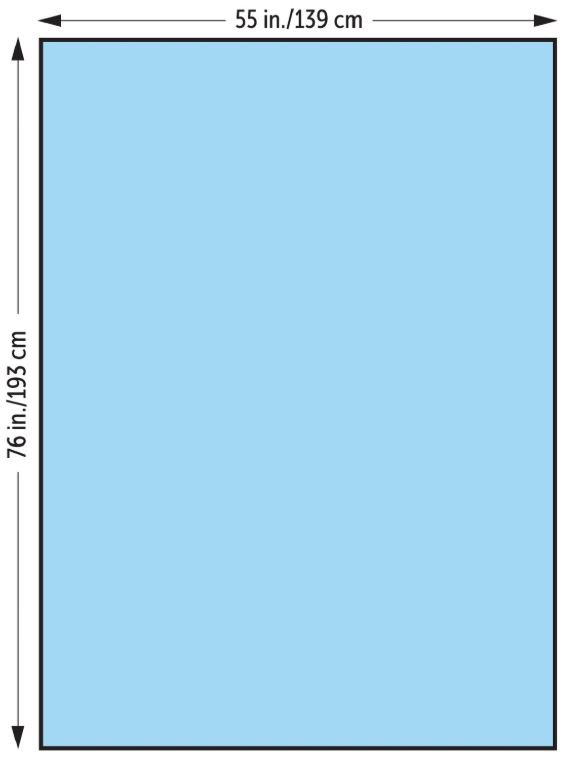 General Purpose Drape Large Drape 55 W X 76 L Inch Sterile