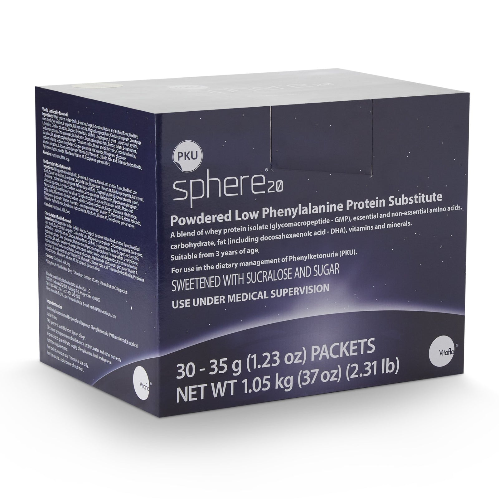 PKU sphere™ Citrus Twist Flavor PKU Oral Supplement, 35 Gram Individual Packet