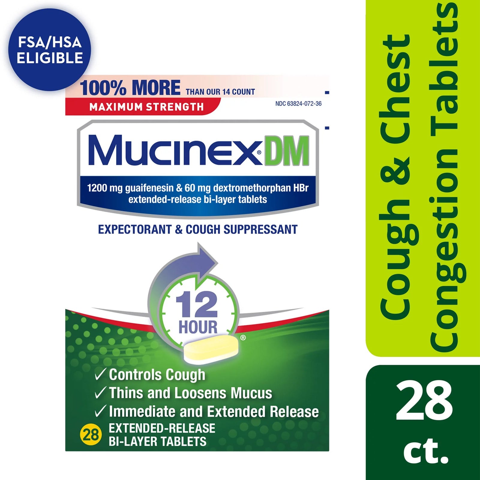 Reckitt Mucinex DM Expectorant & Cold Suppressant