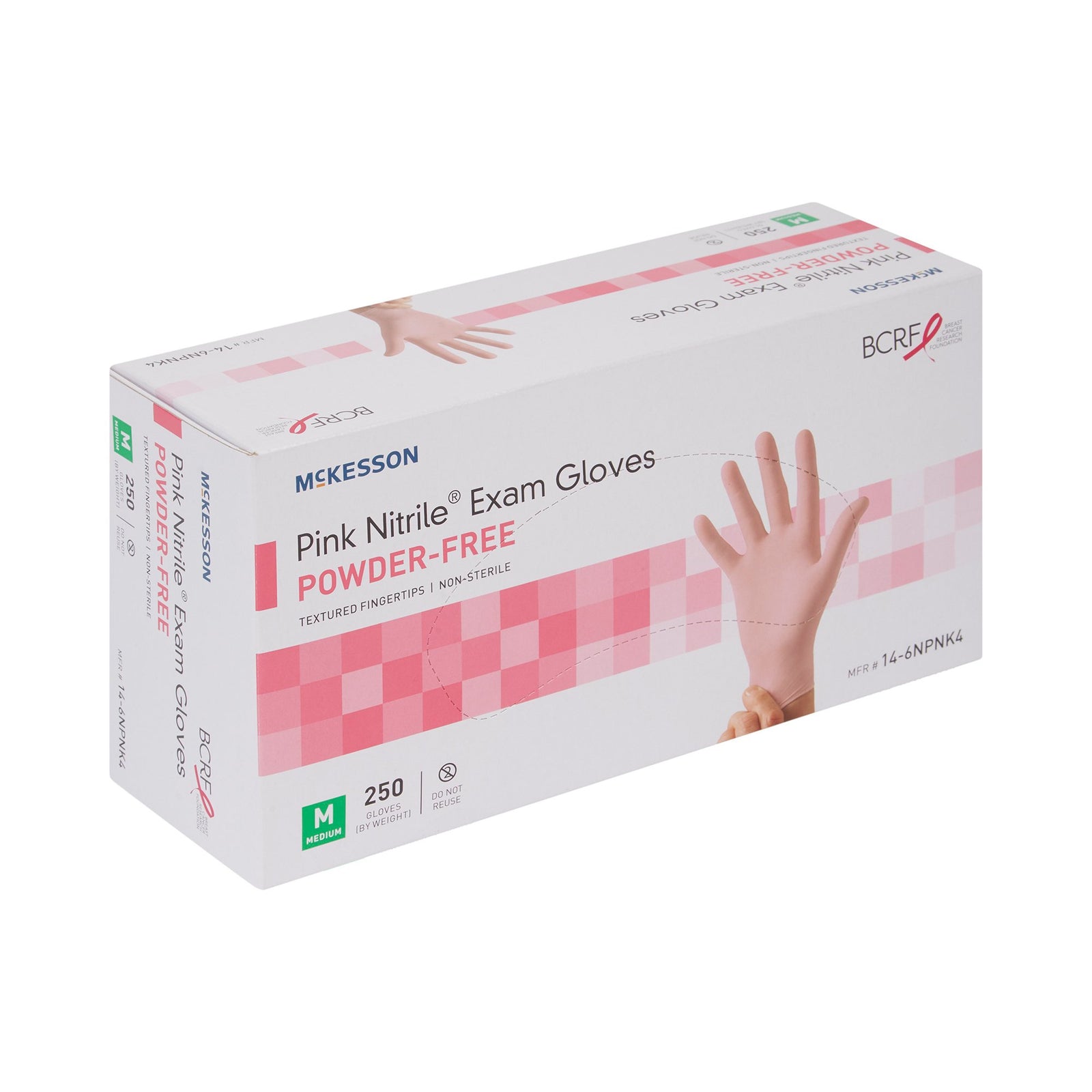 McKesson Pink Nitrile Nitrile Exam Glove