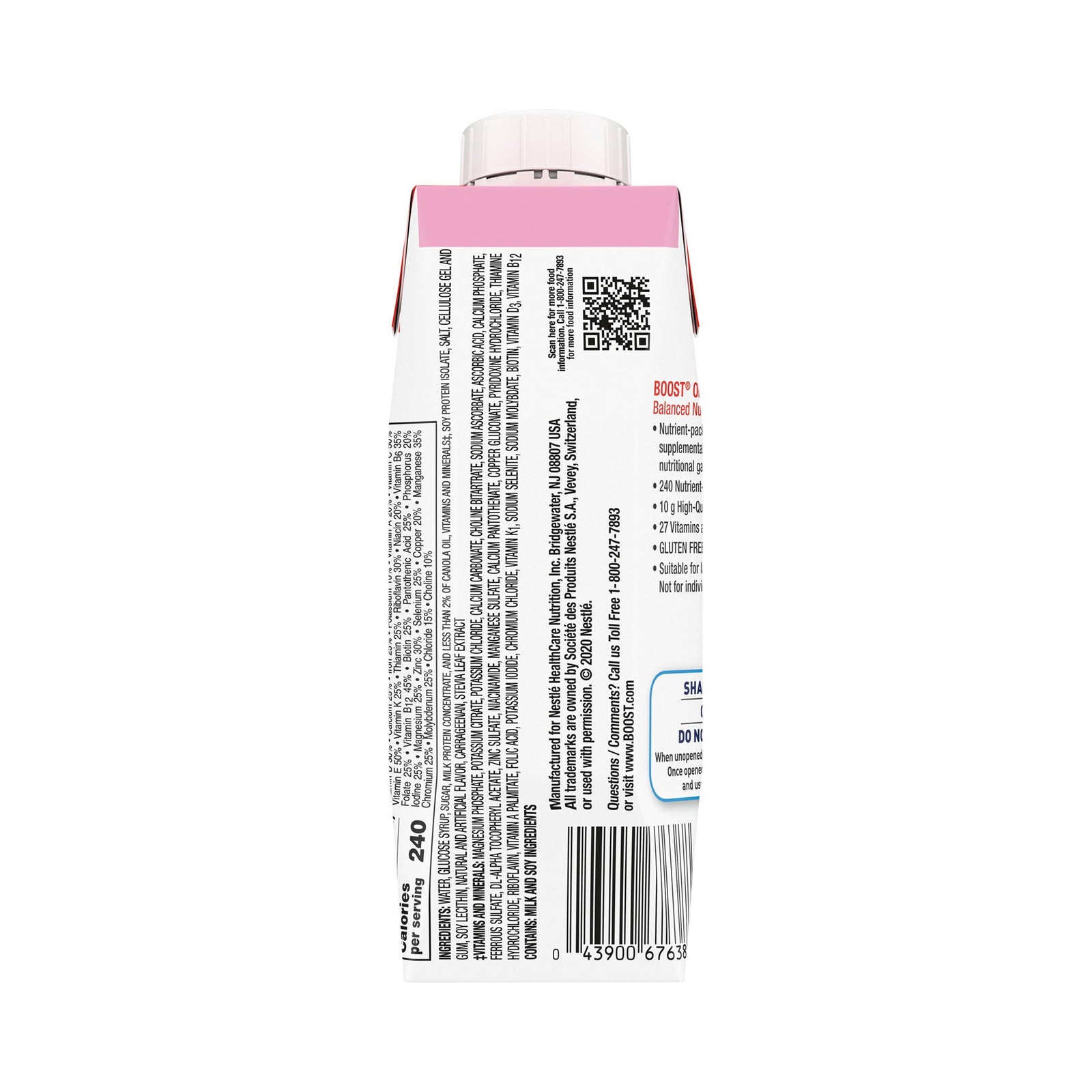 Boost® Strawberry Oral Supplement, 8 oz. Carton