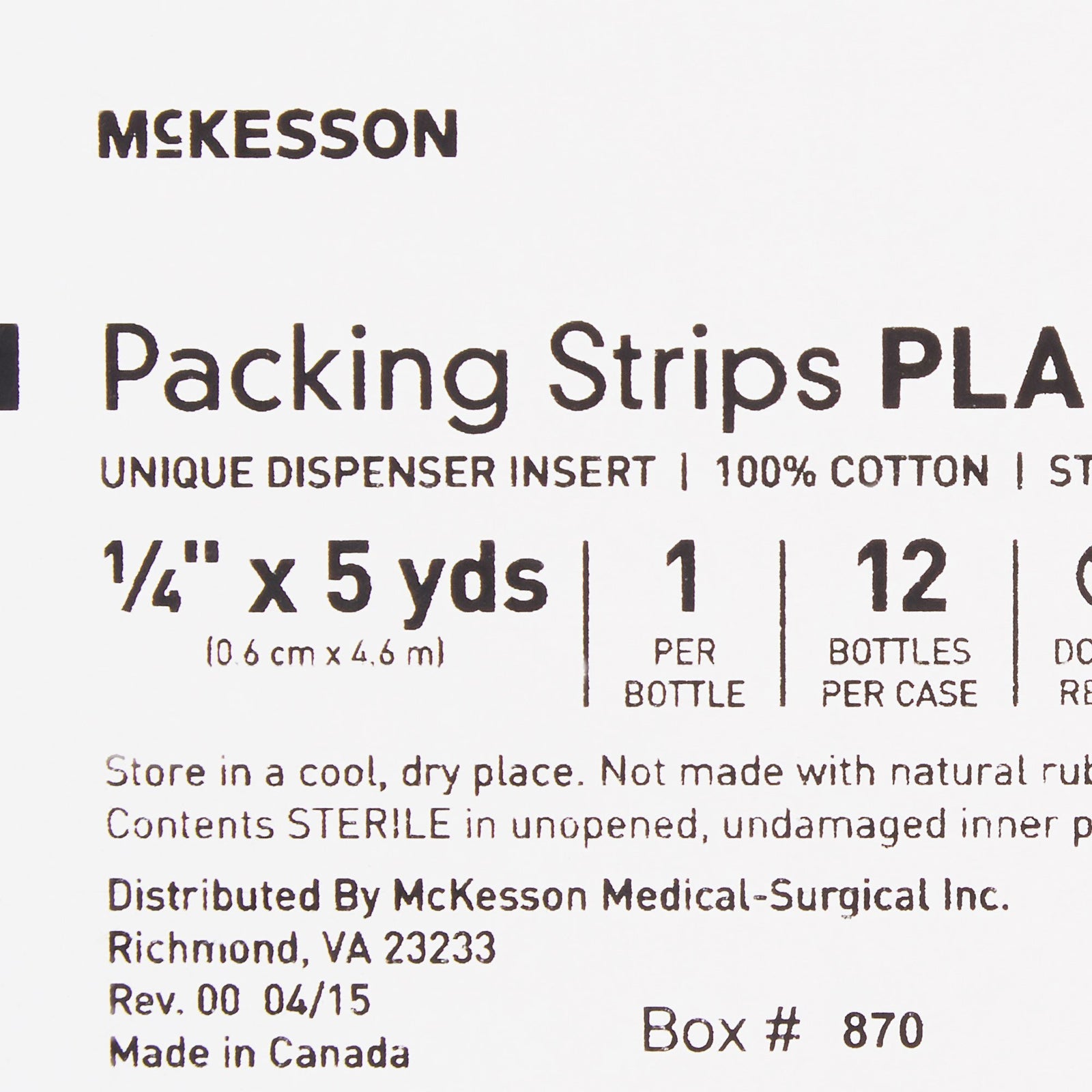 McKesson Wound Packing Strip