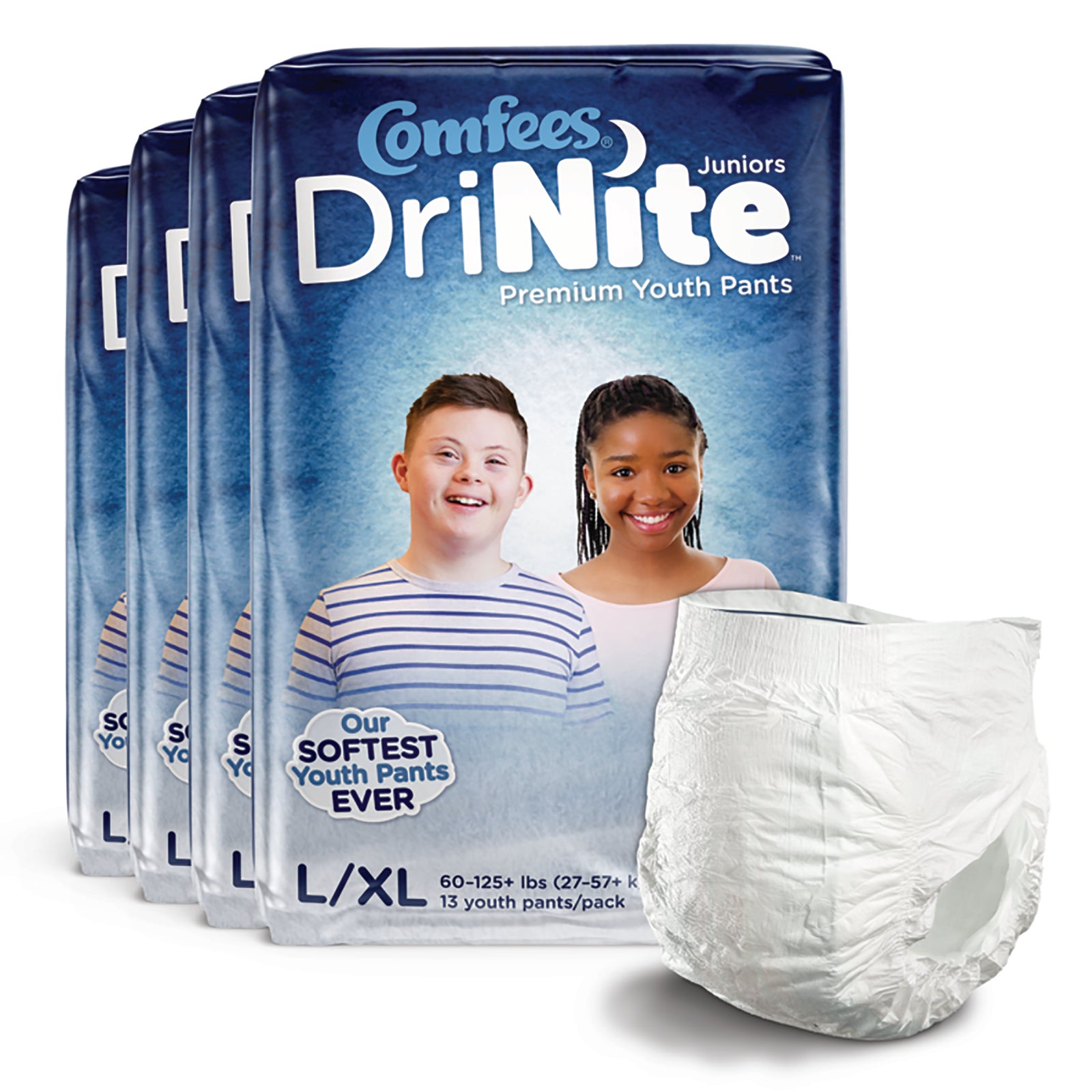Comfees DriNite Juniors Unisex Youth Absorbent Underwear