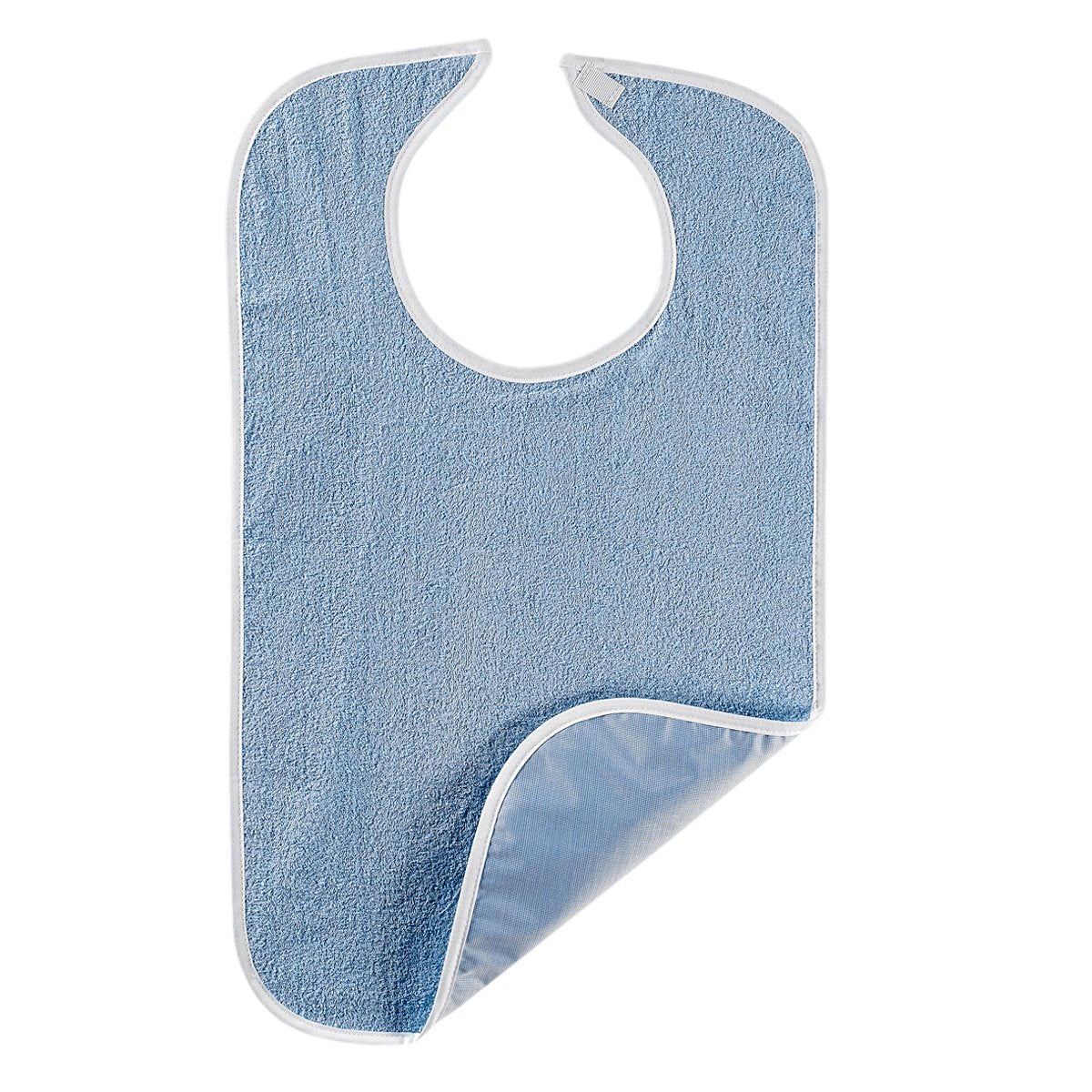 Bib Hook And Loop Closure Reusable Terry Cloth / Vinyl