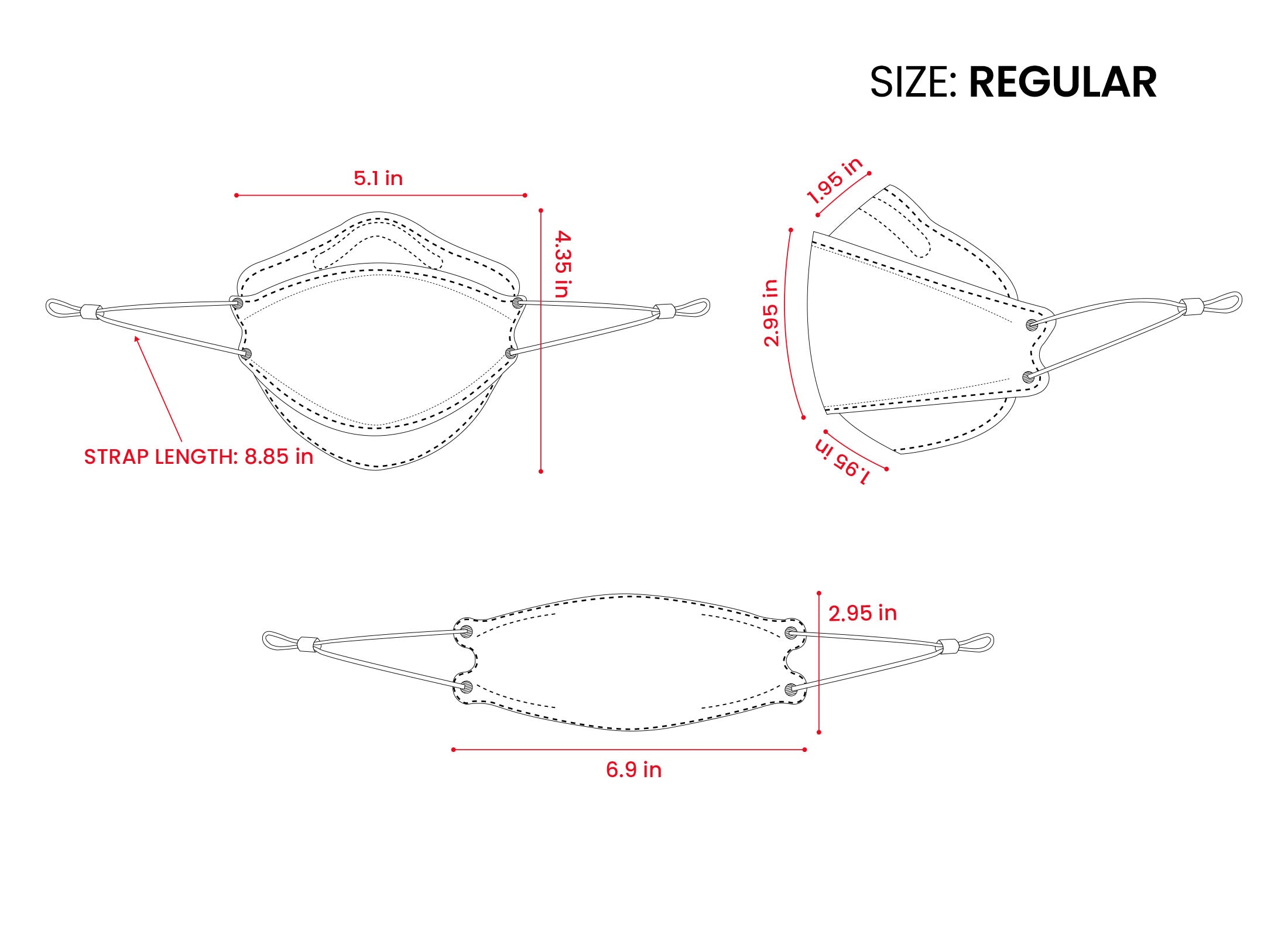 Kids KN95 Mask | Individually Wrapped, Elastic Ear Loops - Bag of 10