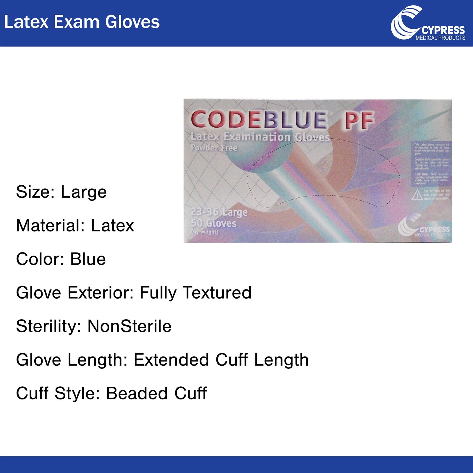 CODEBLUE PF Exam Glove