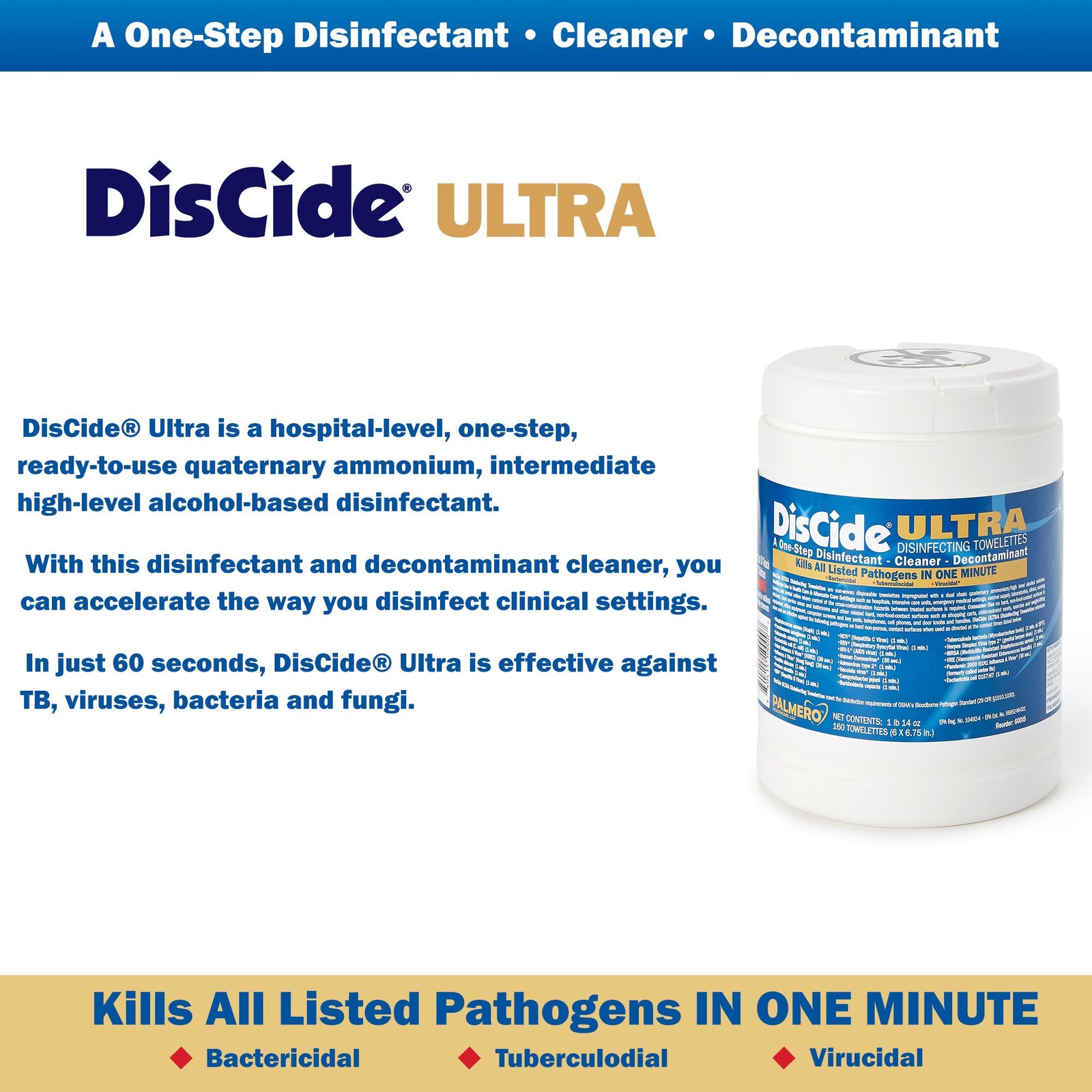 DisCide Ultra Disinfecting Towelettes