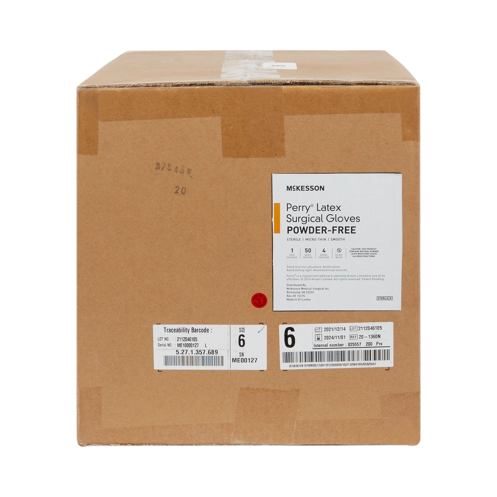 McKesson Perry Latex Standard Cuff Length Surgical Glove