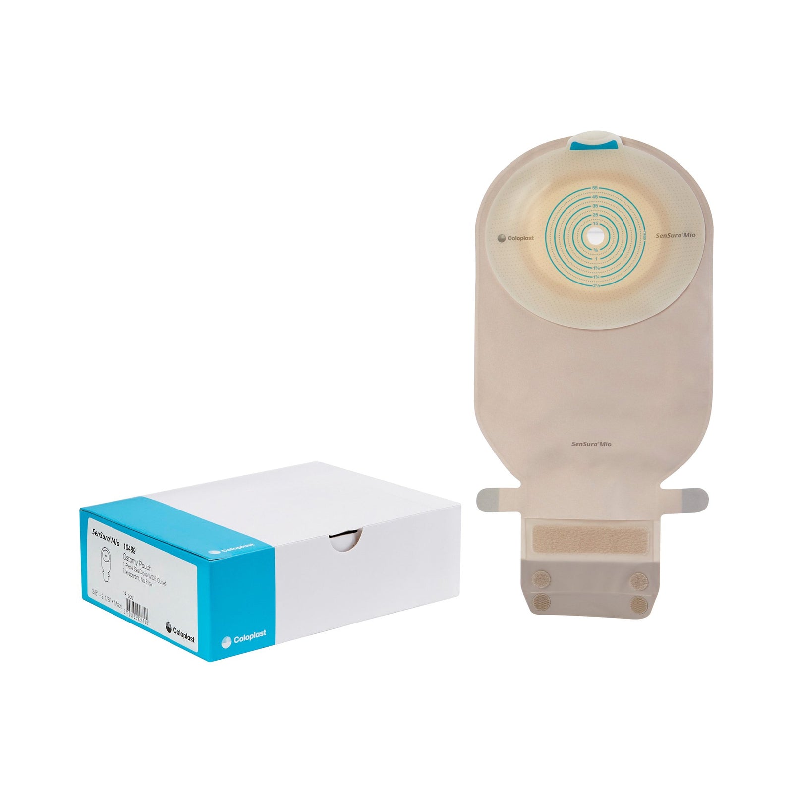 SenSura Mio One-Piece Drainable Neutral Gray Ostomy Pouch