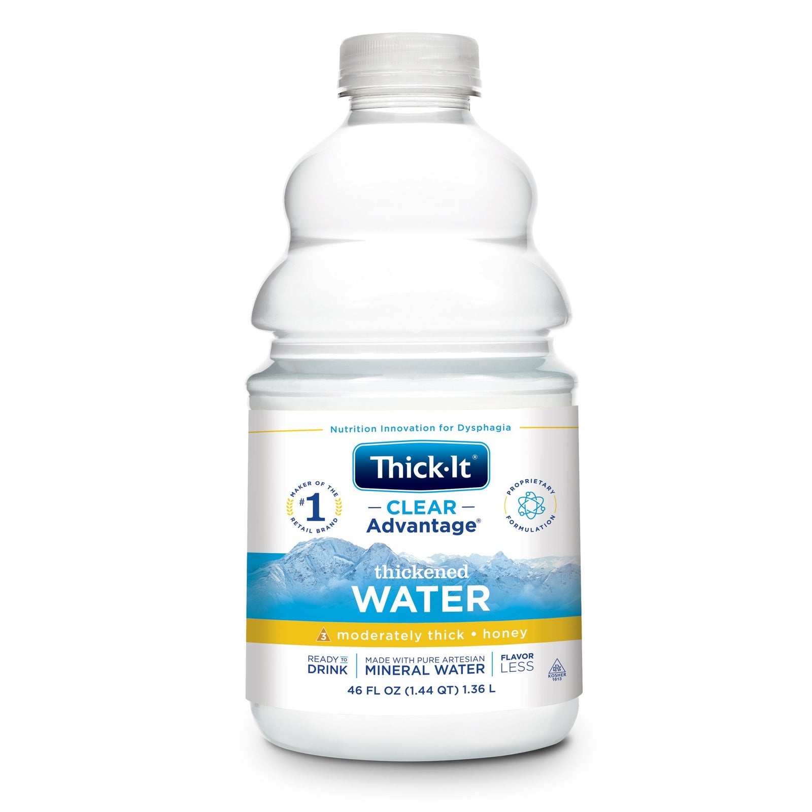 Thick-It Clear Advantage Honey Consistency Thickened Water 48 oz. Bottle / Case of 4