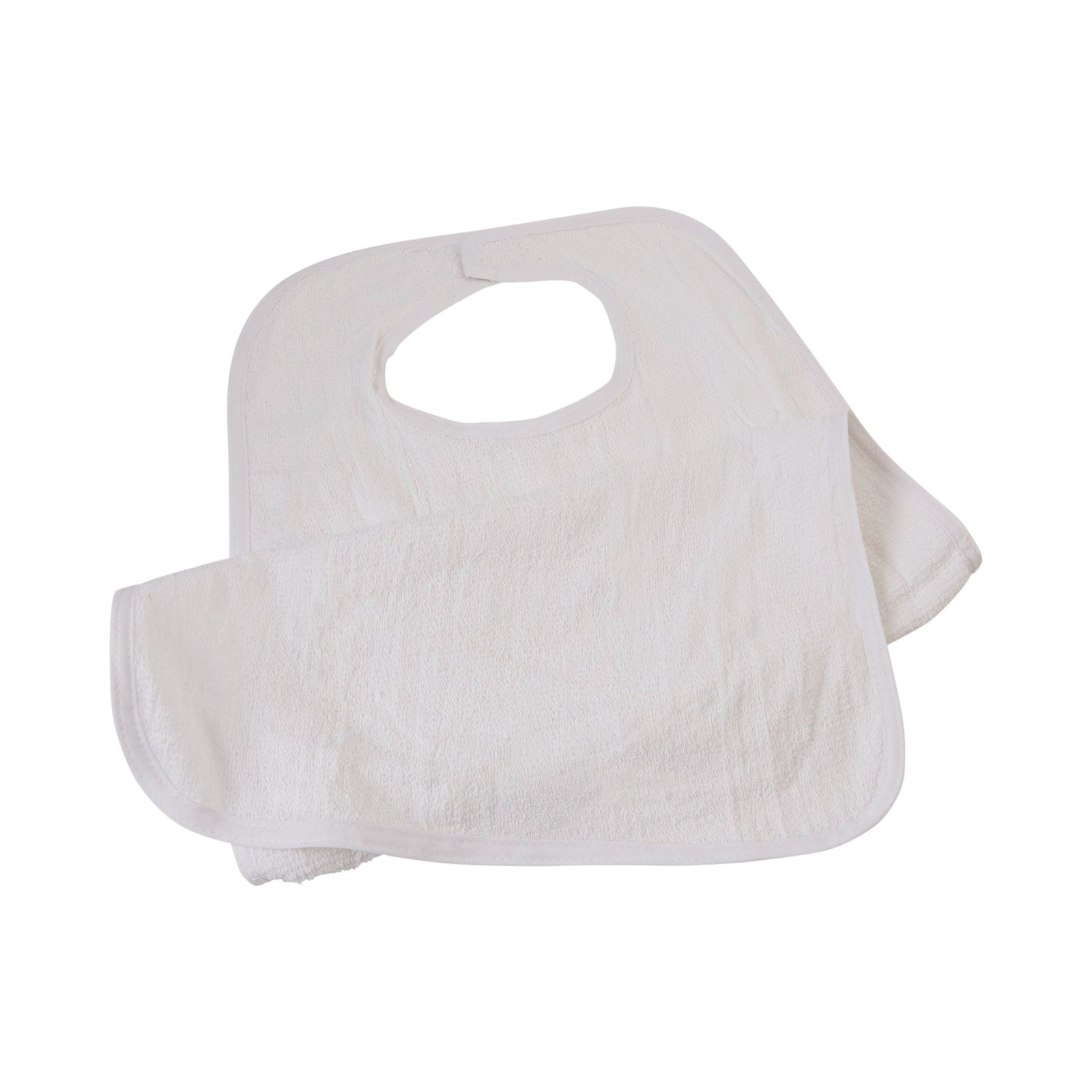 Bib Hook And Loop Closure Reusable Terry Cloth