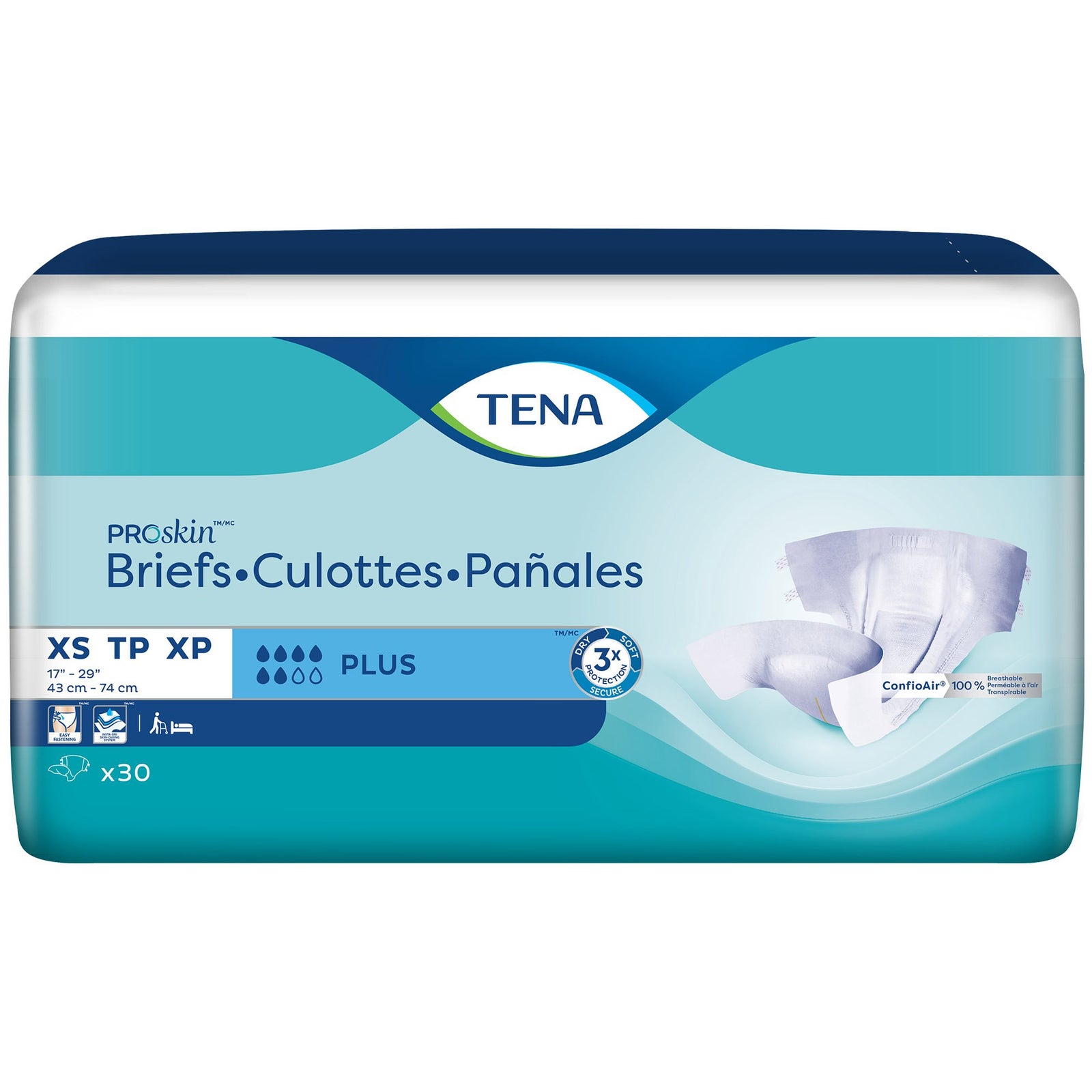 Tena® Youth Incontinence Briefs, Extra Small