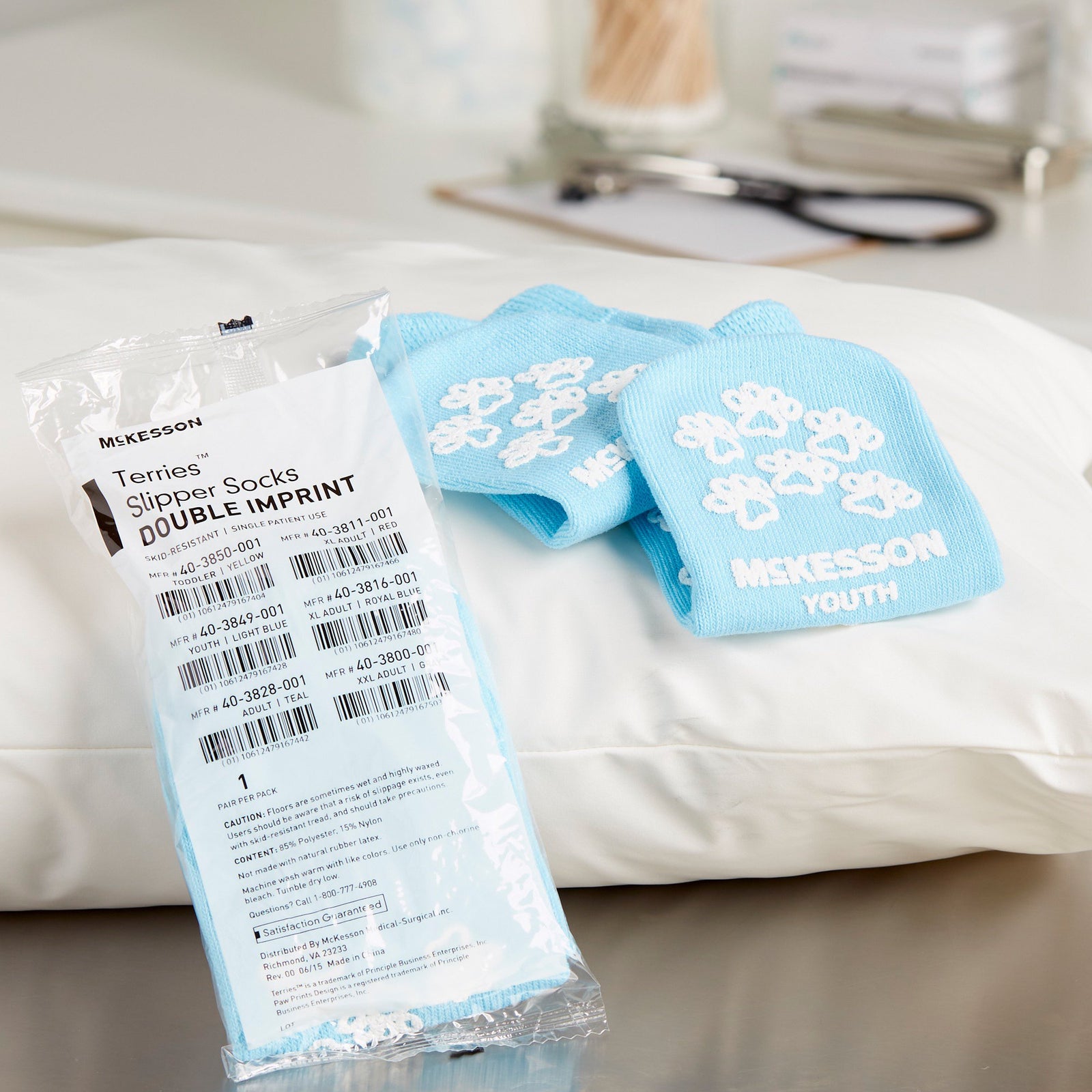 McKesson Terries Double Tread Slipper Socks