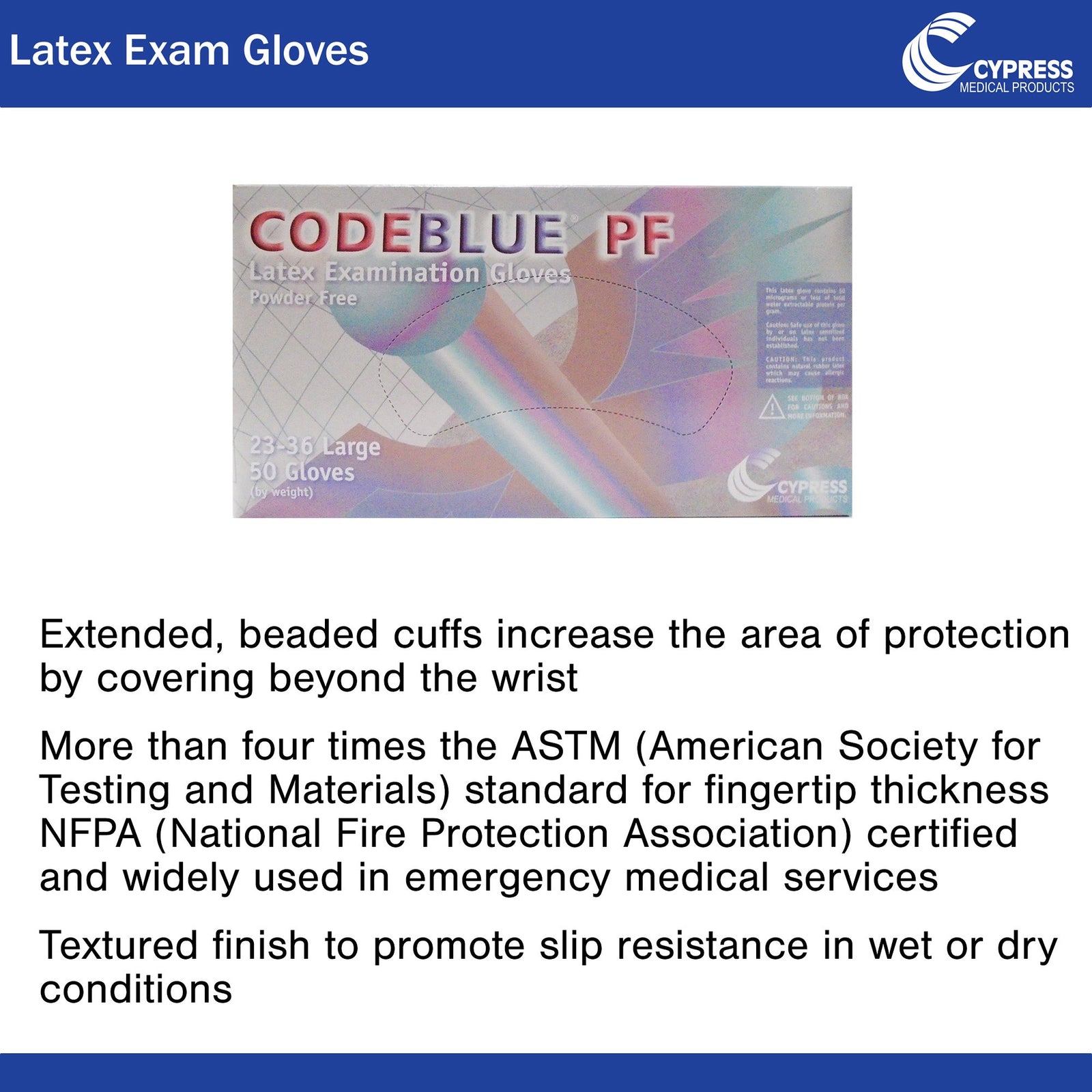 CODEBLUE PF Exam Glove