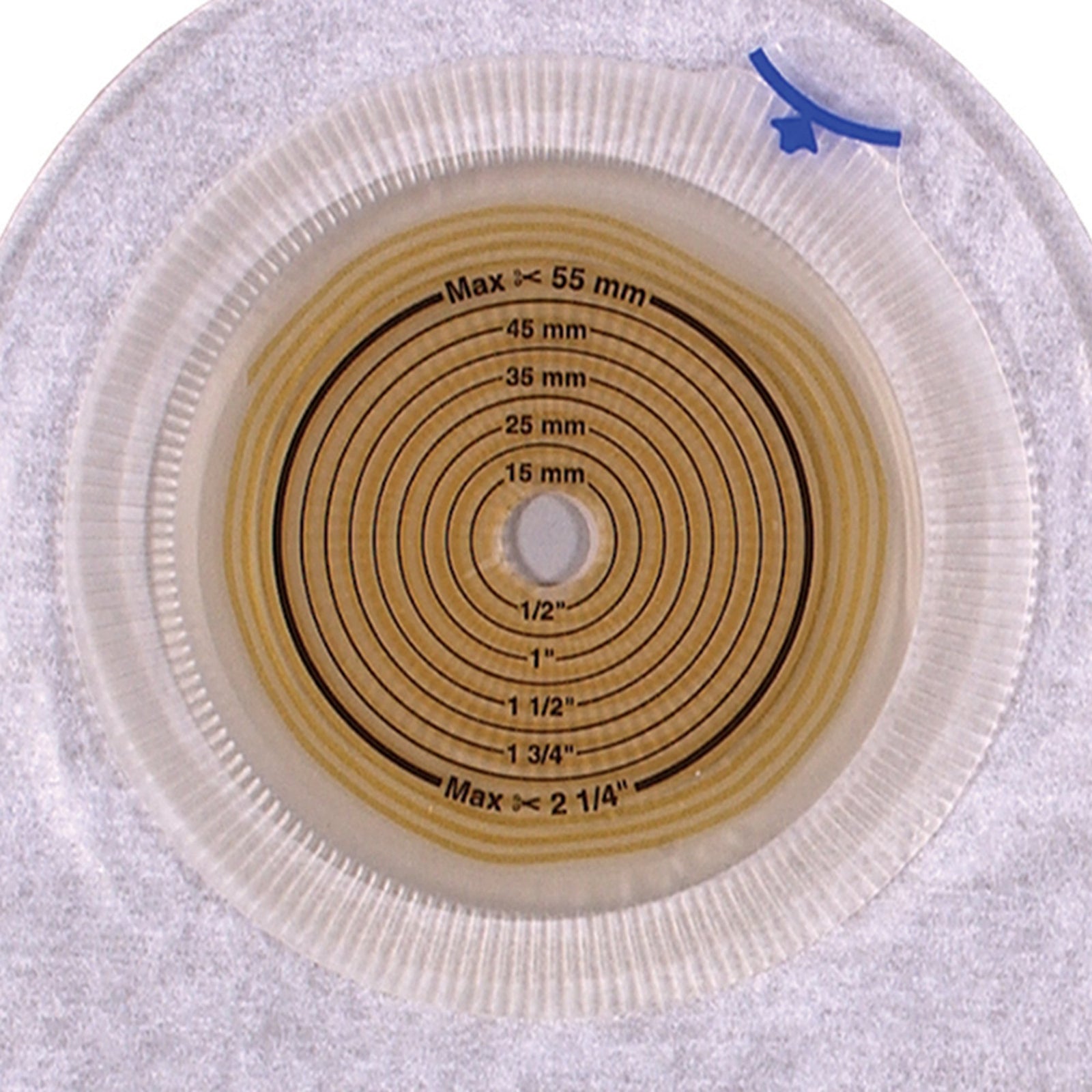 Assura Urostomy Pouch System 10-3/4" with Stoma Range 3/8-2 1/4" Flat/Convex Pre-cut/Trim-to-fit