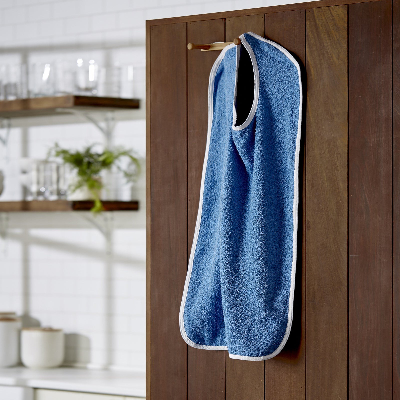 Bib Hook And Loop Closure Reusable Terry Cloth