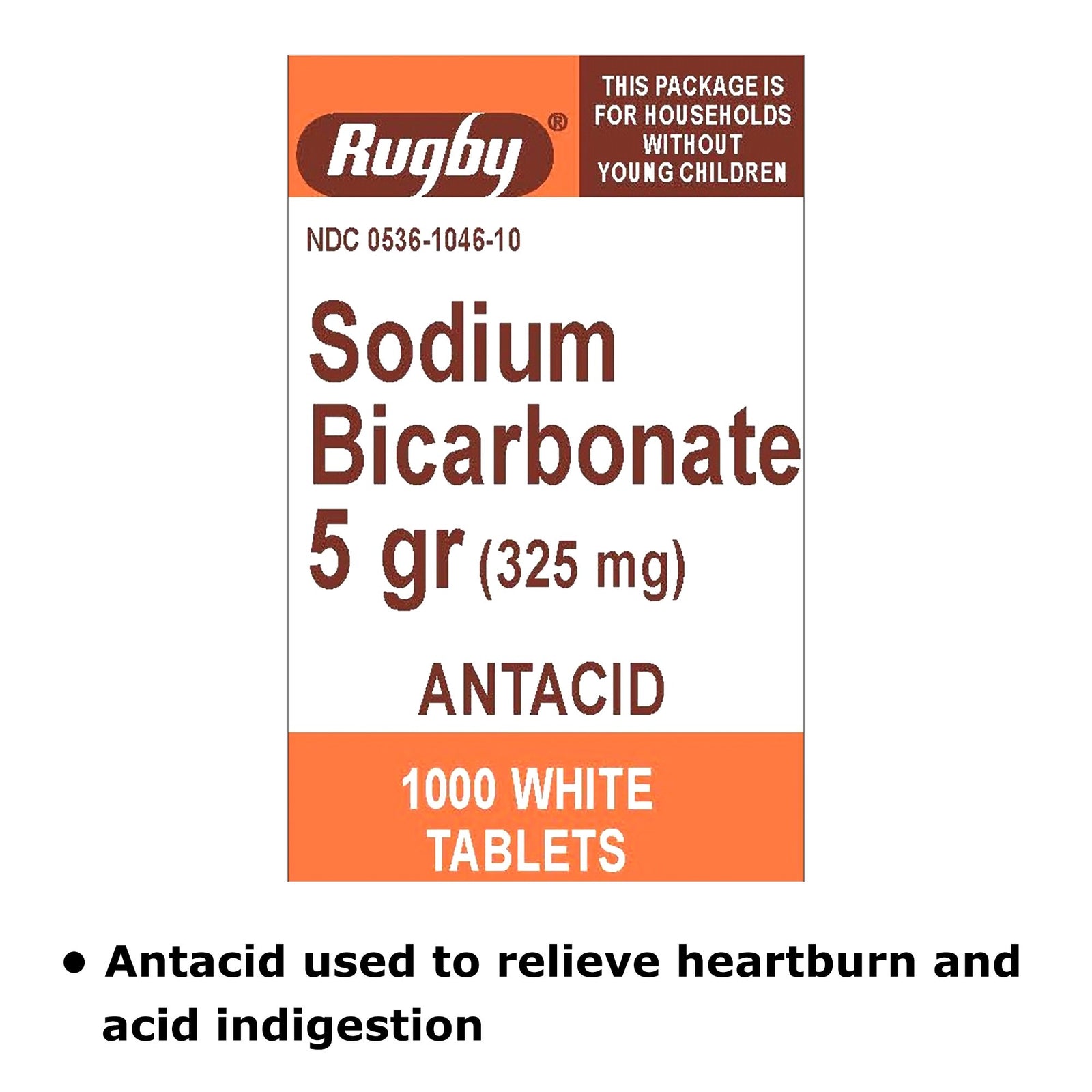 MAJOR-Rugby Sodium Bicarbonate Antiacid Tablets