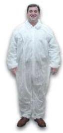 Coverall X-Large White Disposable Nonsterile