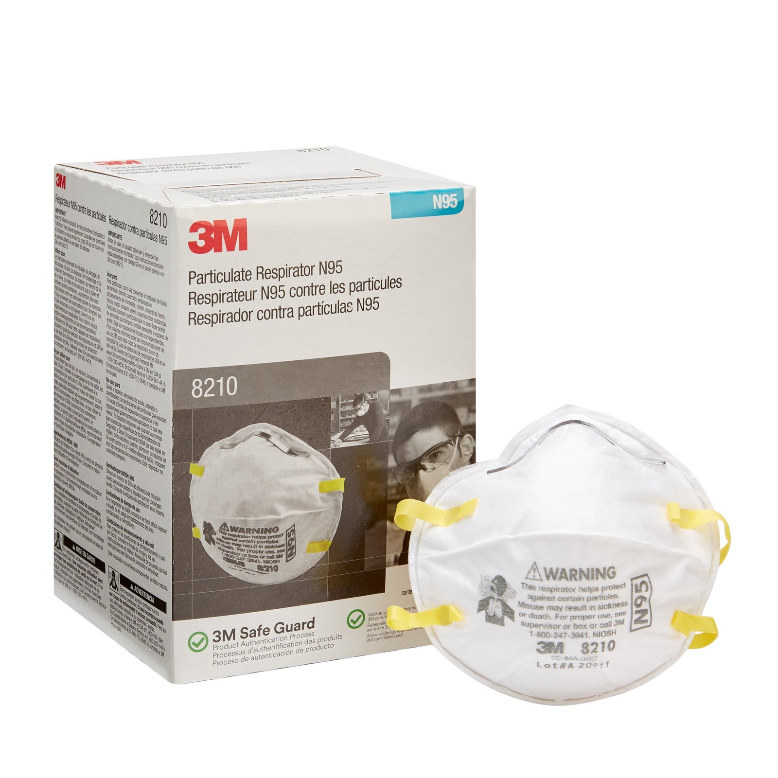 3M 8210 N95 Particulate Respirator Mask