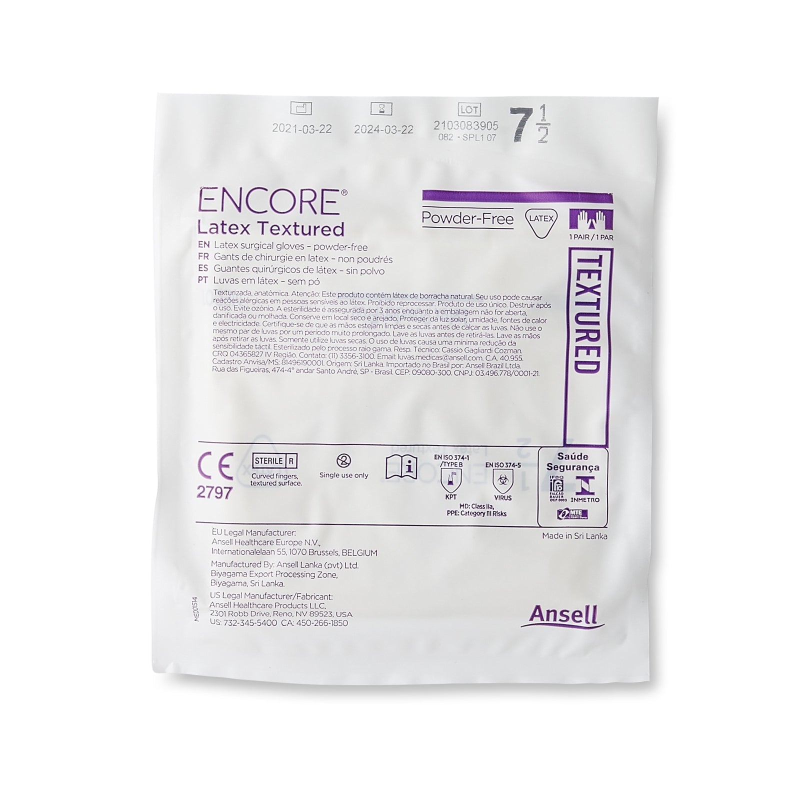 ENCORE Latex Textured Surgical Glove