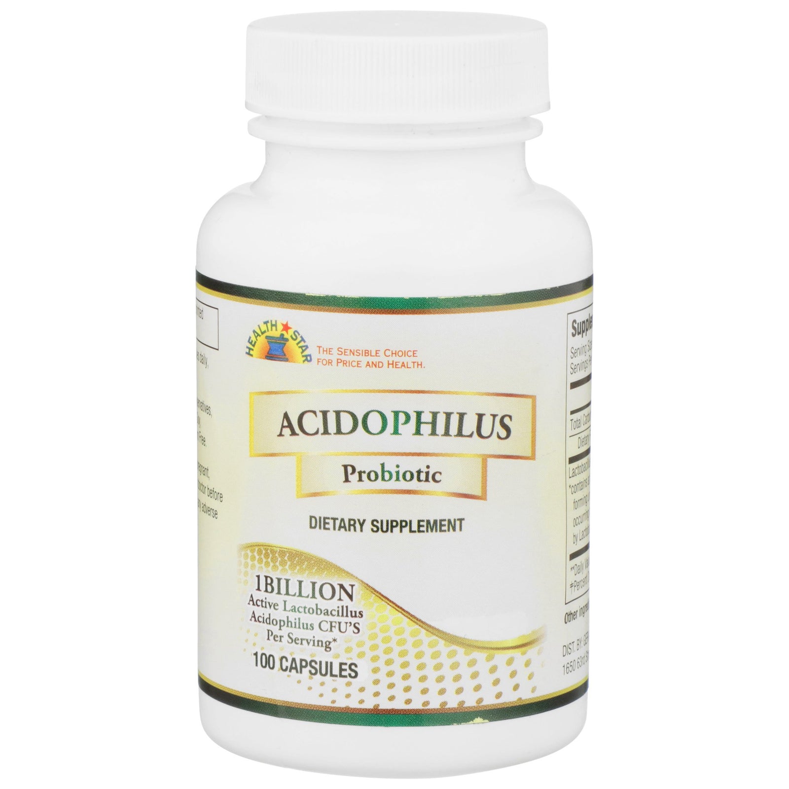 Health-Star Acidophillus Probiotic Dietary Supplement